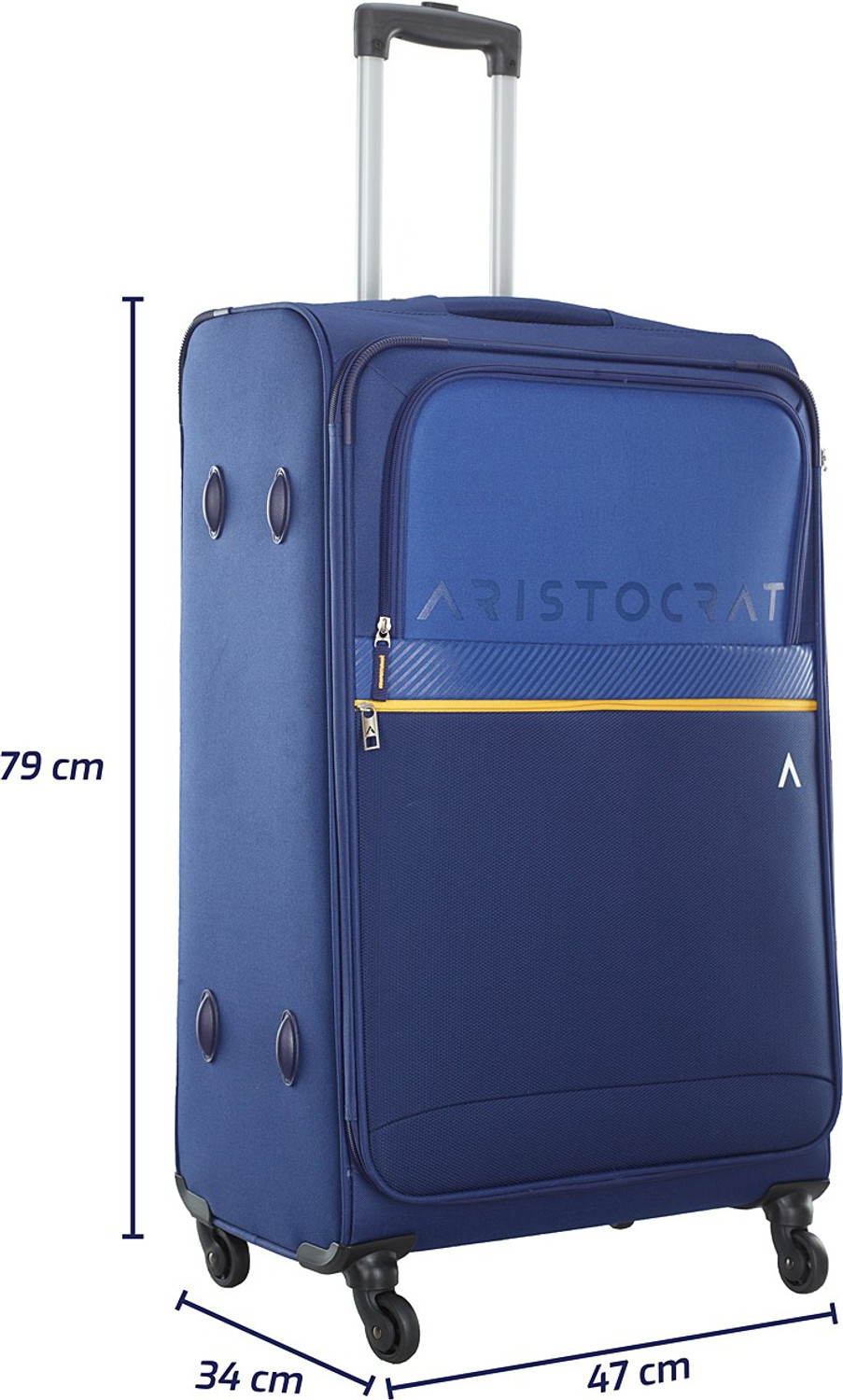 ARISTOCRAT Brezza 4W Strolly E 79 Blue Check in Suitcase 28