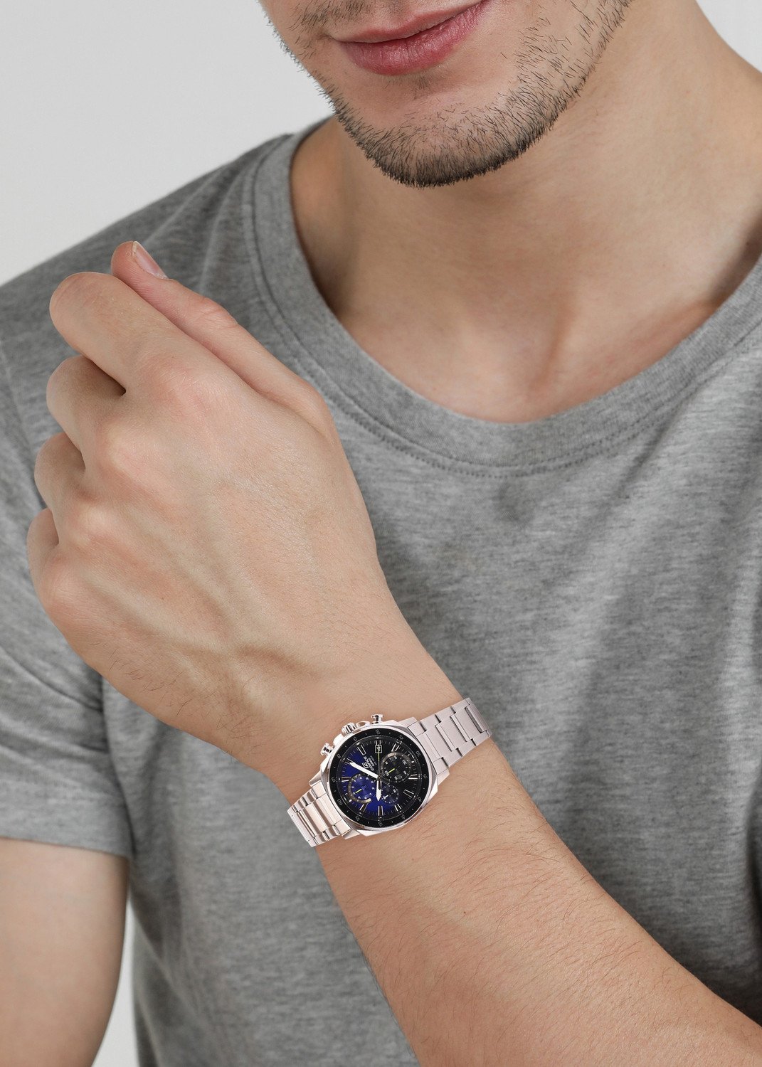 Image of CASIO EFV-600D-2AVUDF Edifice Analog Watch - For Men