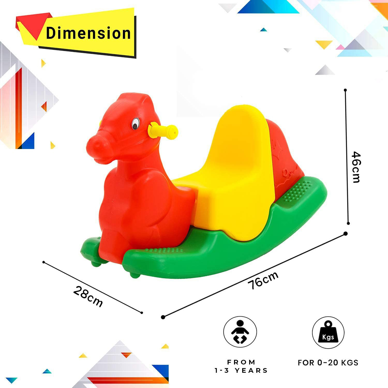 Plastic rocking top toys for toddlers