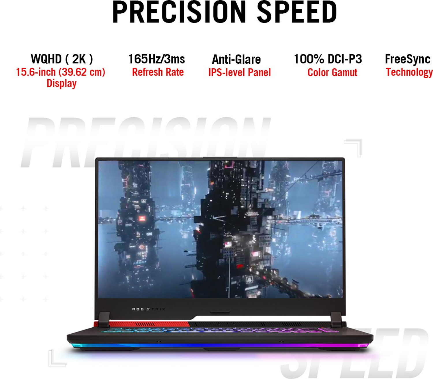 Image of ASUS ROG Strix G15 Advantage Edition with 90Whr Battery AMD Ryzen 9 Octa Core 5980HX - (16 GB /1 TB SSD /Windows 11 Home /12 GB Graphics /AMD Radeon RX 6800M /165 Hz) G513QY-HQ032WS Gaming Laptop