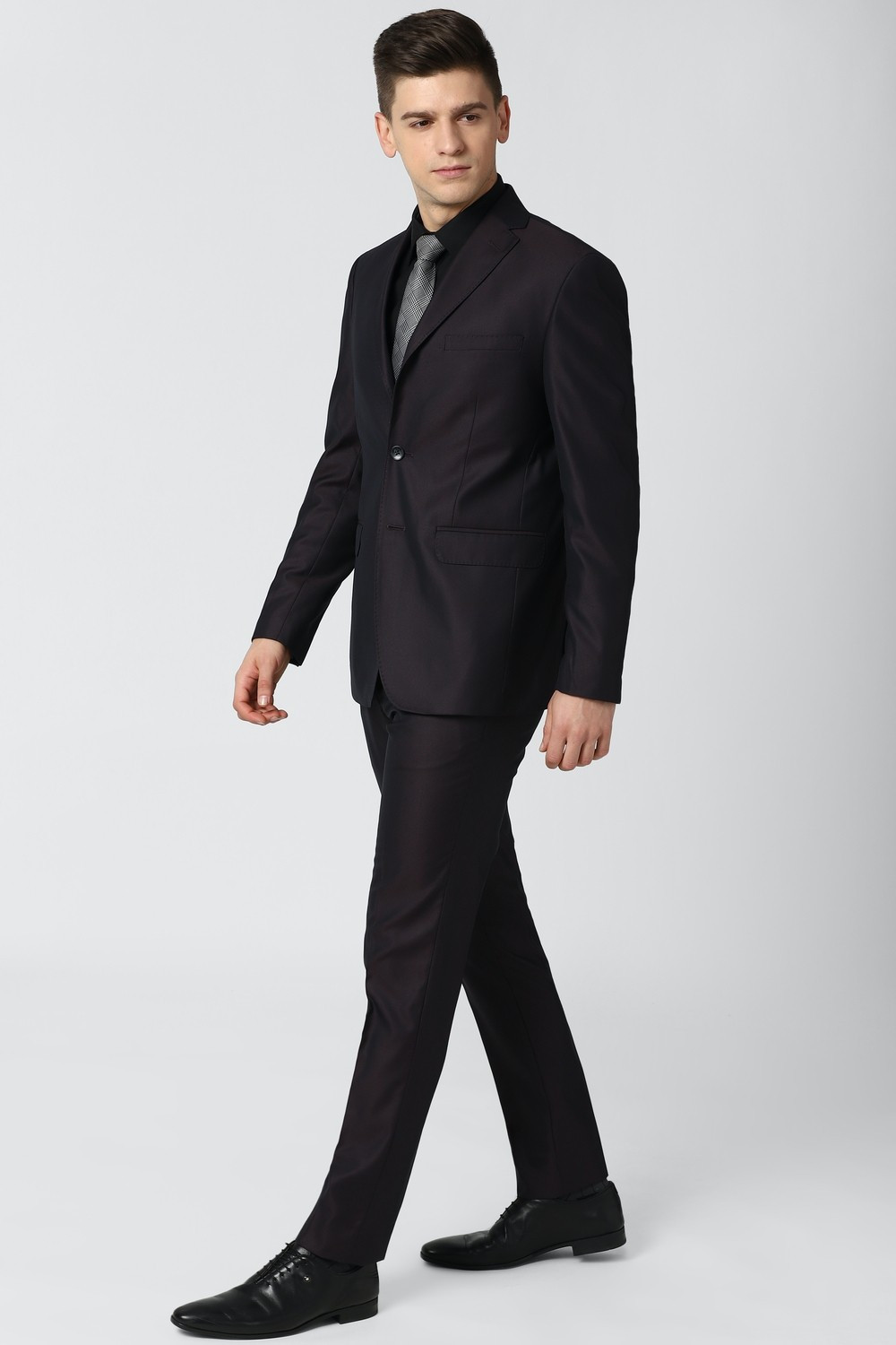 Image of PETER ENGLAND Single Breasted Solid Men Suit