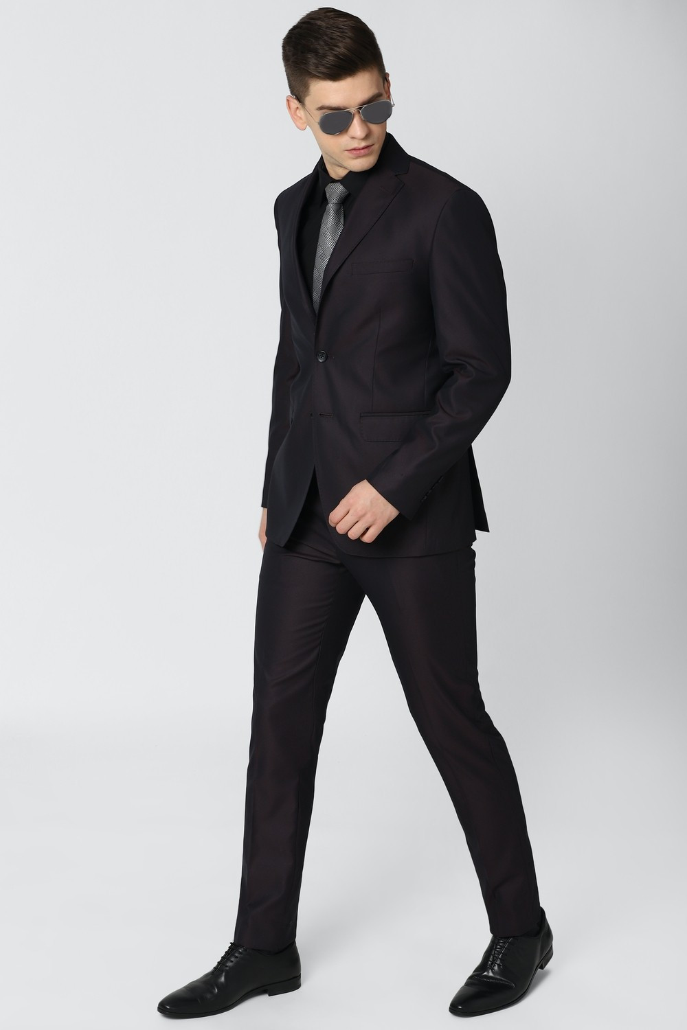 Image of PETER ENGLAND Single Breasted Solid Men Suit