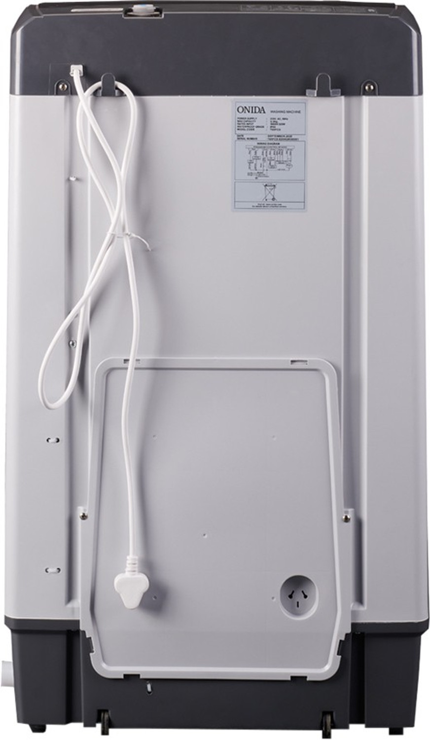 Image of ONIDA 6.5 kg Fully Automatic Top Load Washing Machine Grey