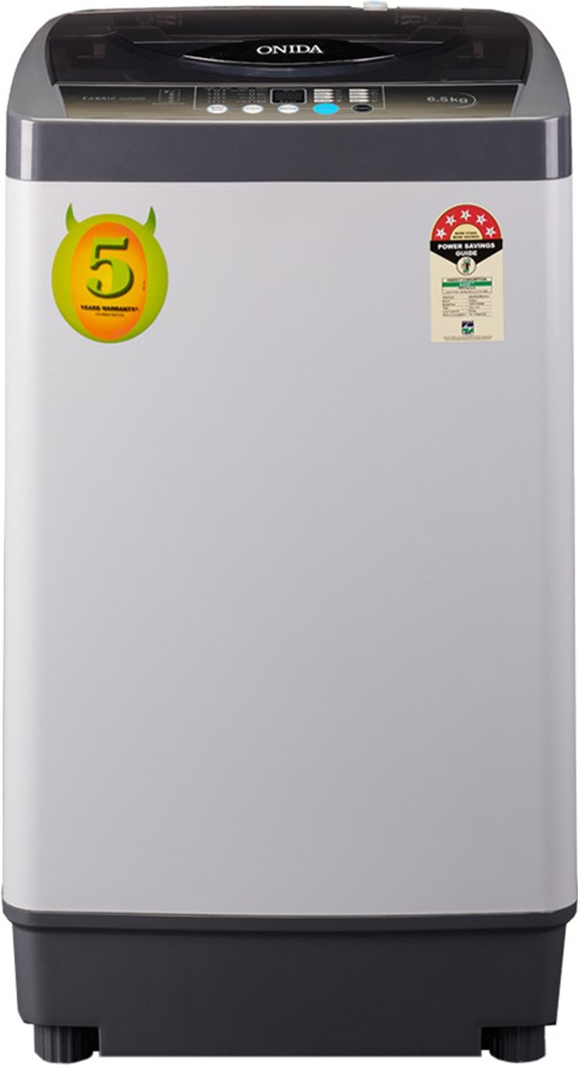 Image of ONIDA 6.5 kg Fully Automatic Top Load Washing Machine Grey