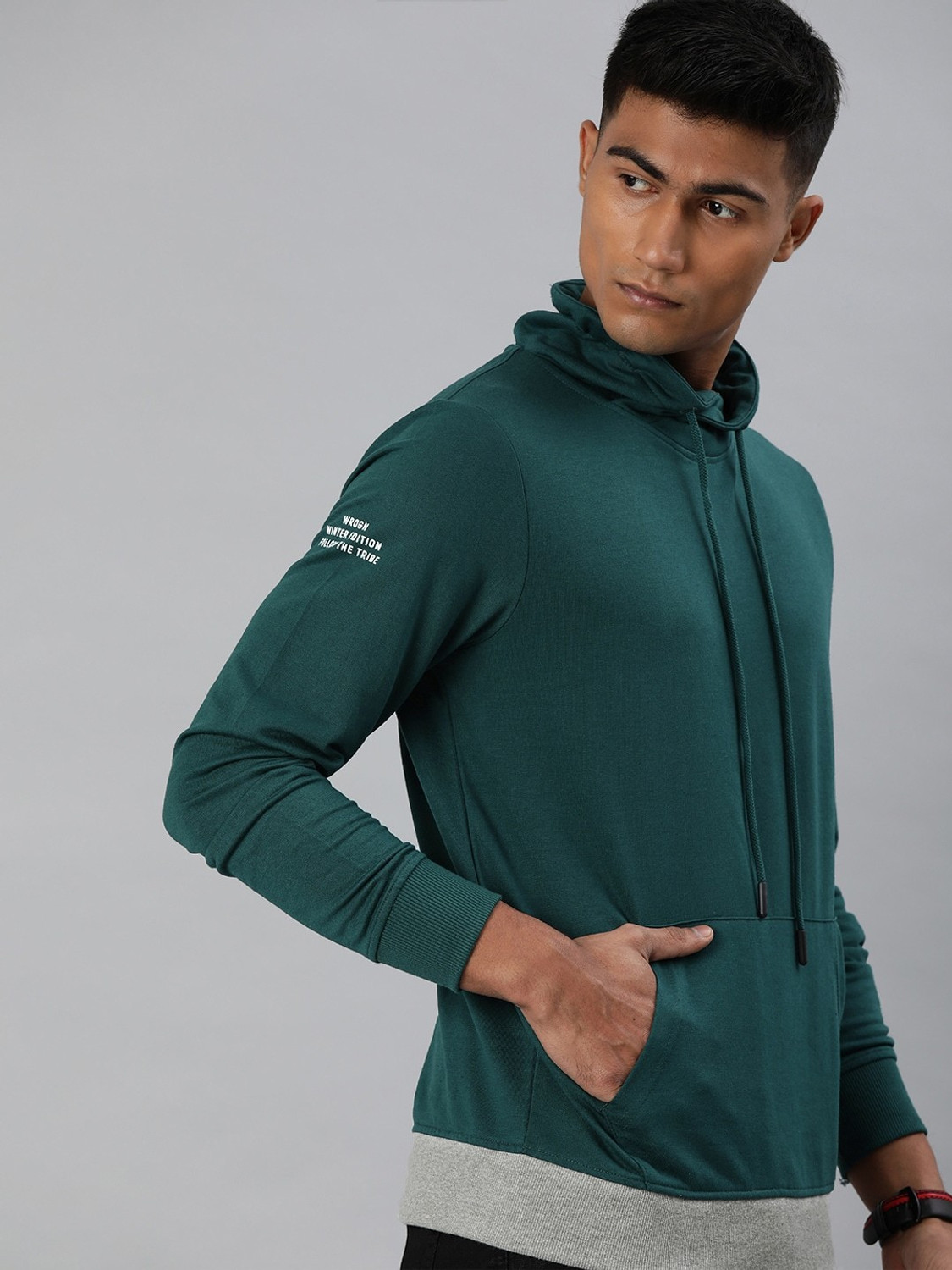 Image of WROGN Full Sleeve Solid Men Sweatshirt