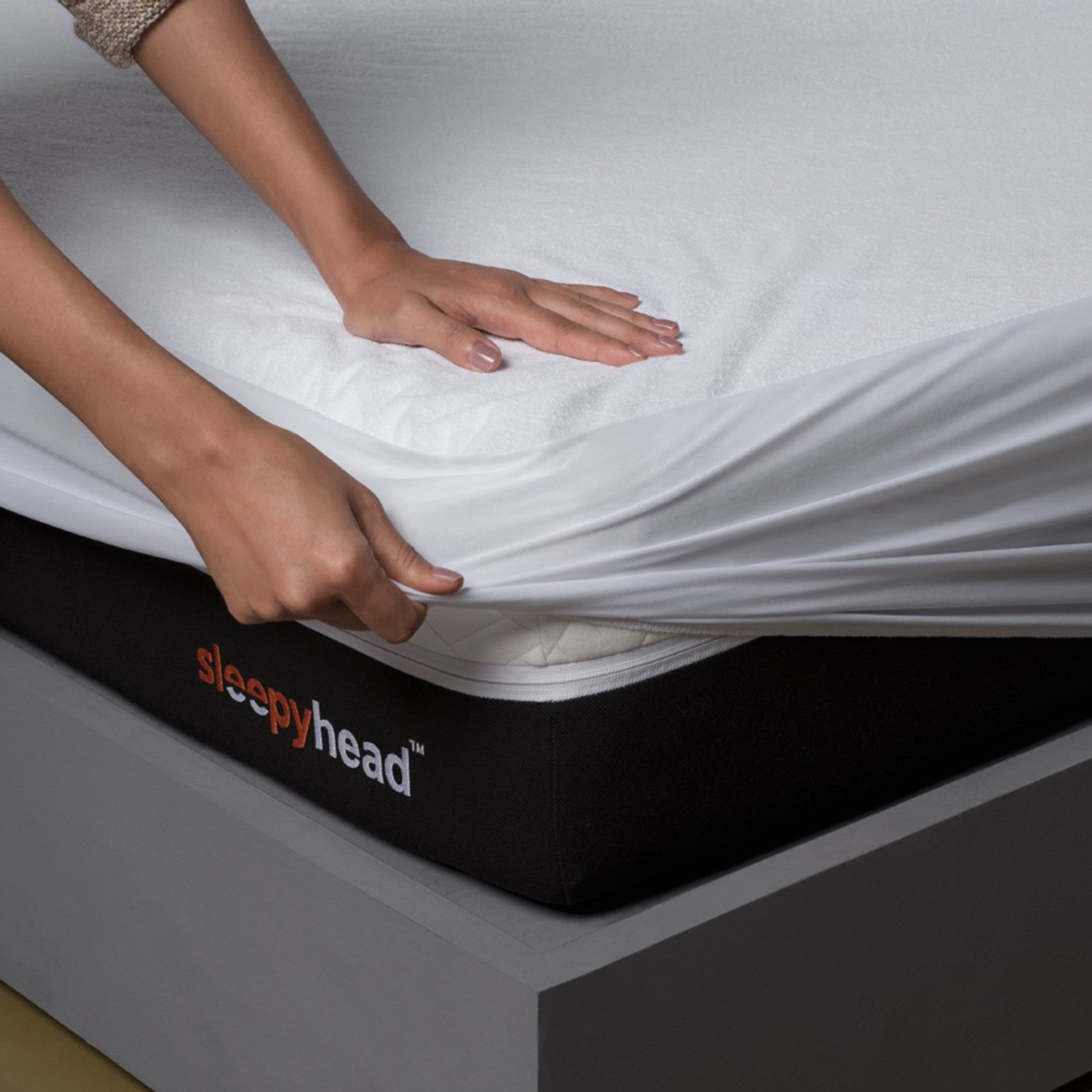 Image of Sleepyhead Double Size Fitted Blend Breathable, Stretchable, Waterproof Mattress Cover