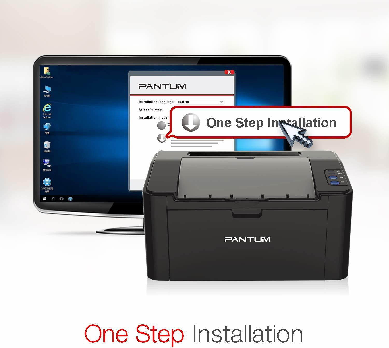 Image of PANTUM P25500 SERIES 2518 Single Function Monochrome Laser Printer (Black, Toner Cartridge)