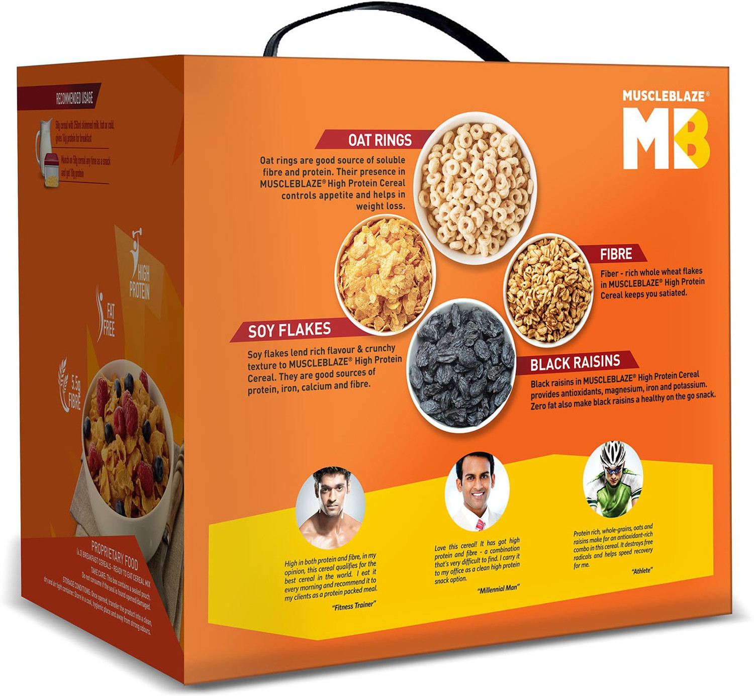 Image of MUSCLEBLAZE High Protein Breakfast Protein Cereal