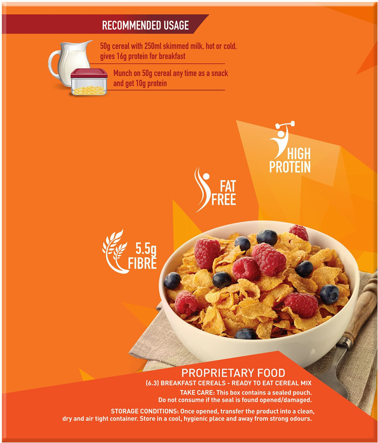 Image of MUSCLEBLAZE High Protein Breakfast Protein Cereal