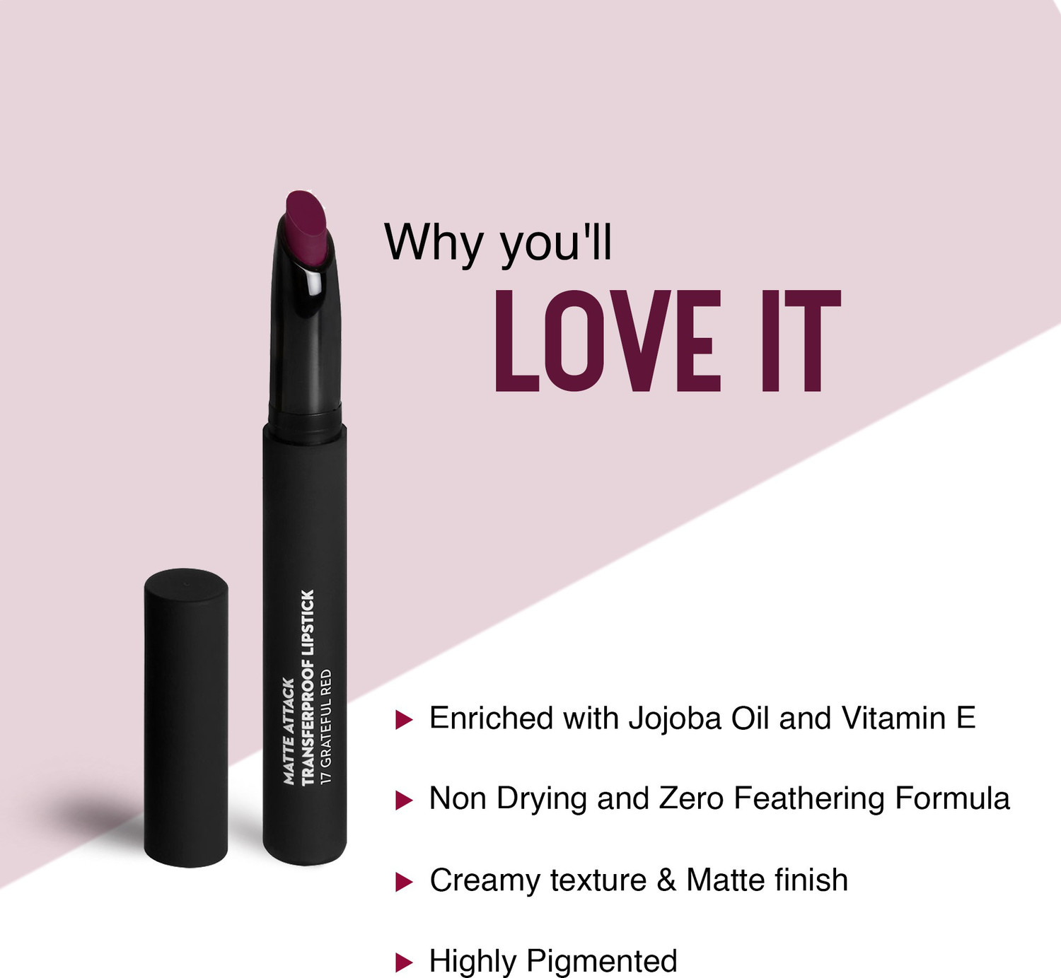 Image of SUGAR Matte Attack Transferproof & waterproof Lipstick