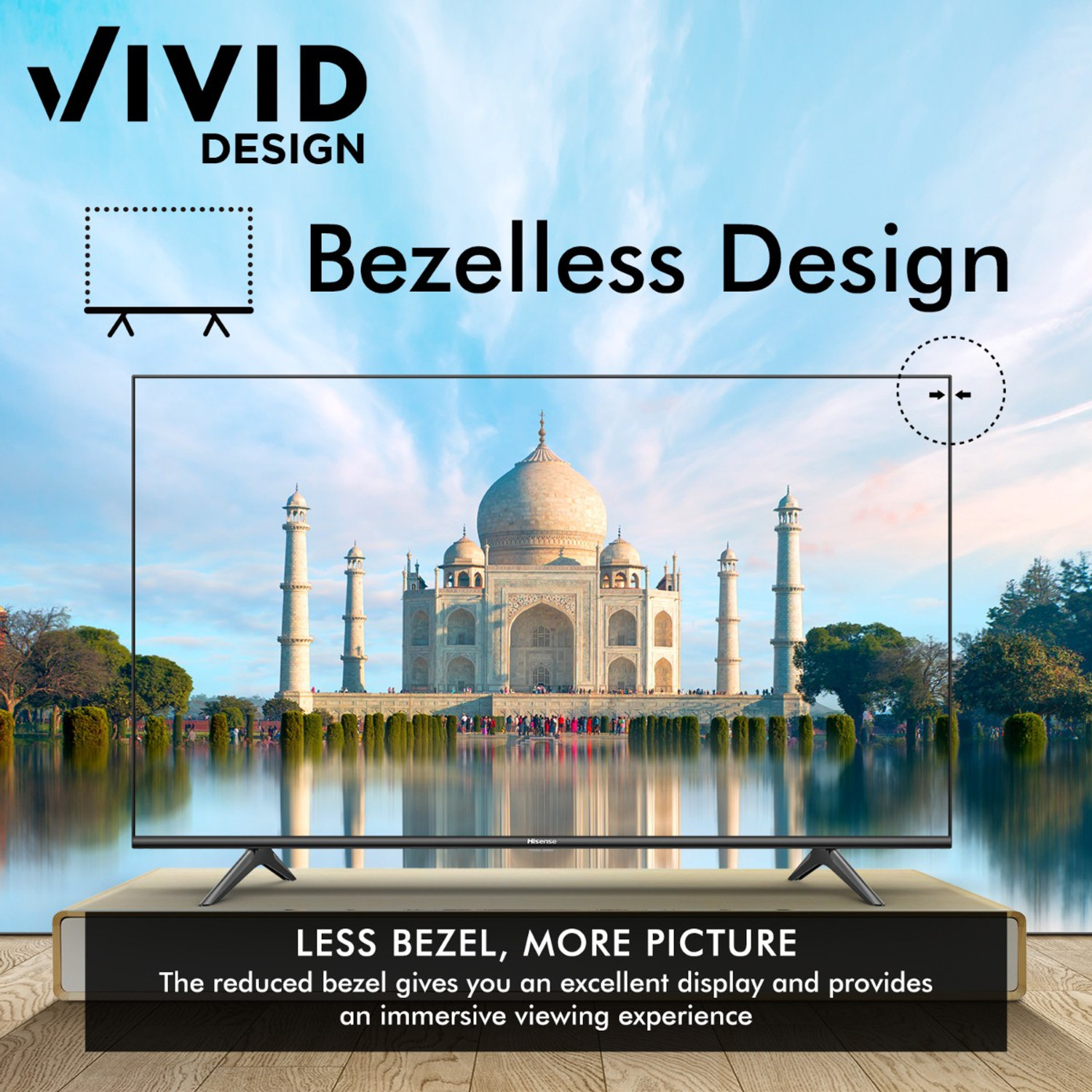 Image of Hisense A6GE Series 108 cm (43 inch) Ultra HD (4K) LED Smart Android TV with Dolby Vision and Dolby Atmos