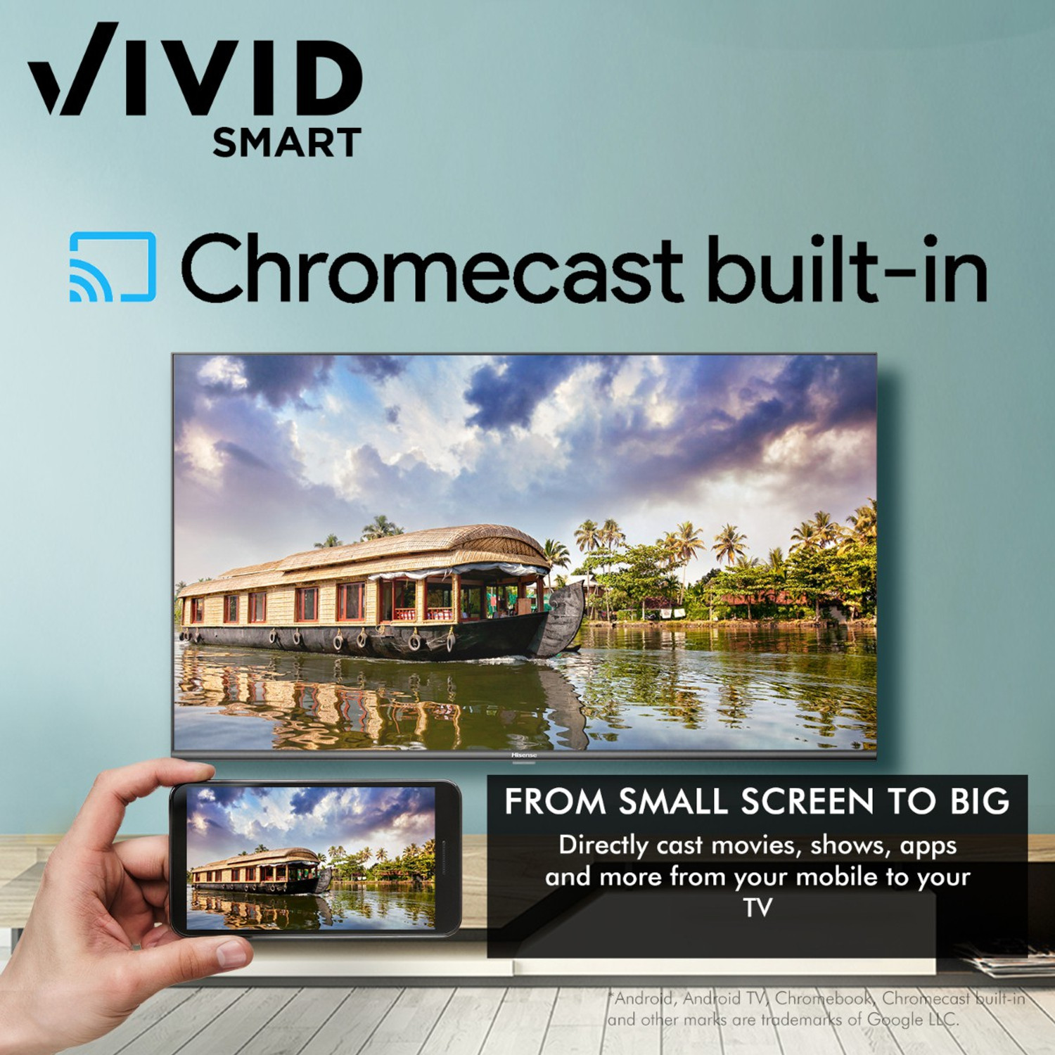 Image of Hisense A6GE Series 108 cm (43 inch) Ultra HD (4K) LED Smart Android TV with Dolby Vision and Dolby Atmos