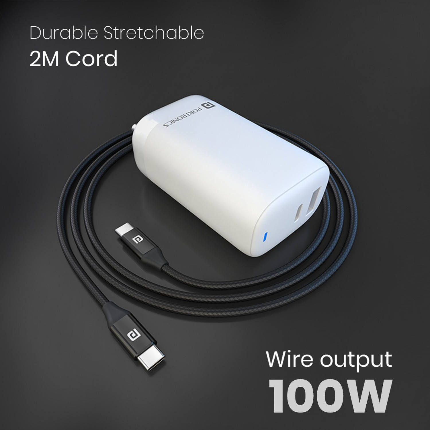 Image of Portronics 65 W Quick Charge 3 A Wall Charger for Mobile