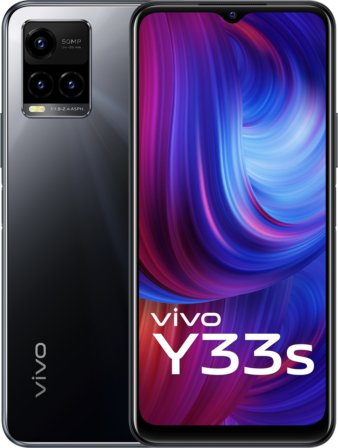 Image of vivo Y33s (Mirror Black, 128 GB)