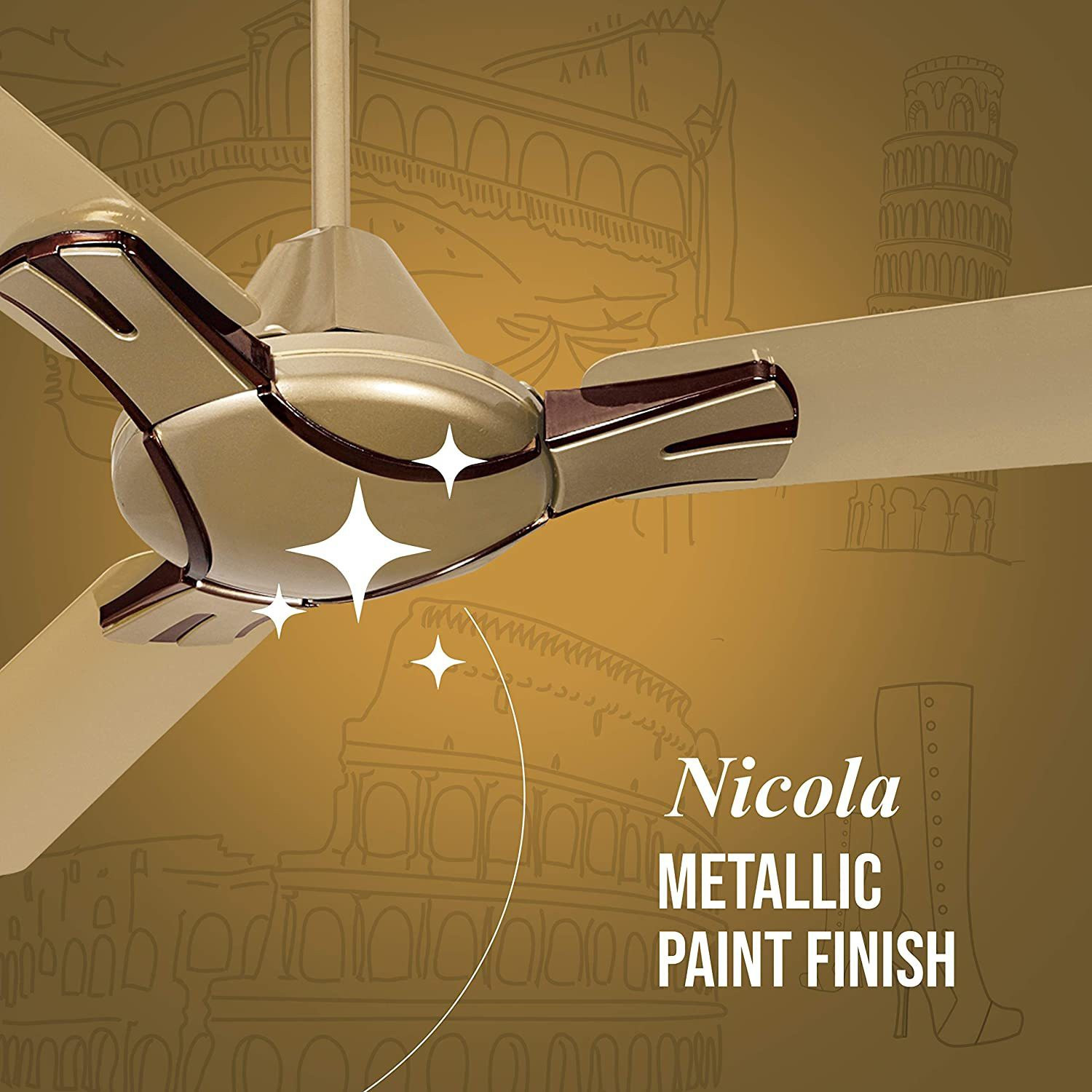Image of HAVELLS Nicola with 2 Year Warranty Energy Saving 1200 mm Ceiling Fan