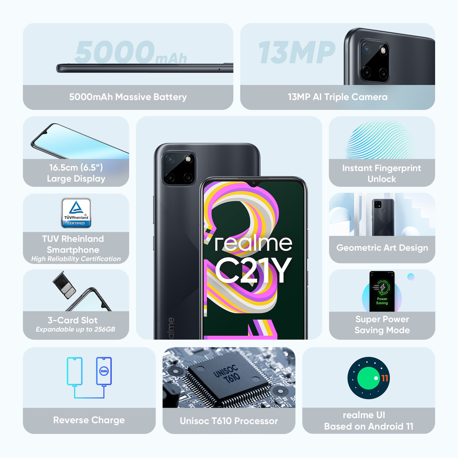 Image of realme C21Y (Cross Black, 32 GB)