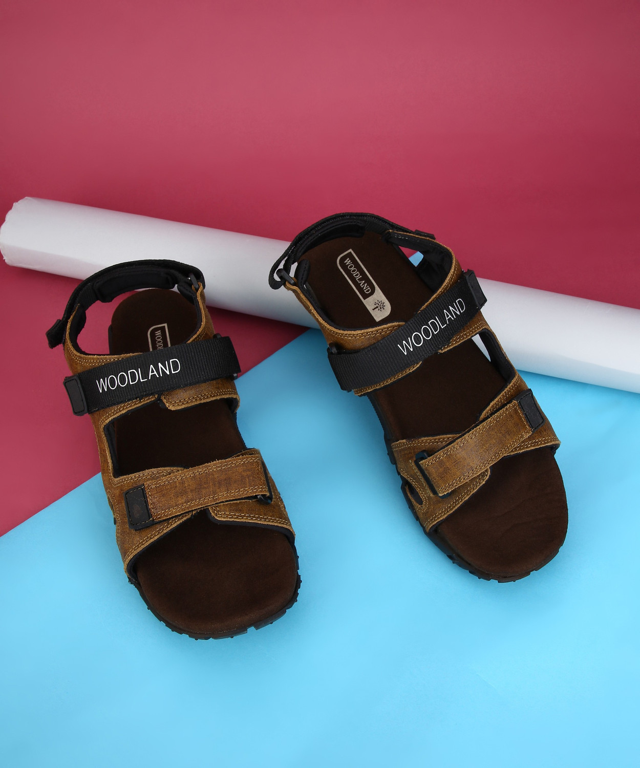 WOODLAND Men Camel Sandals Price History