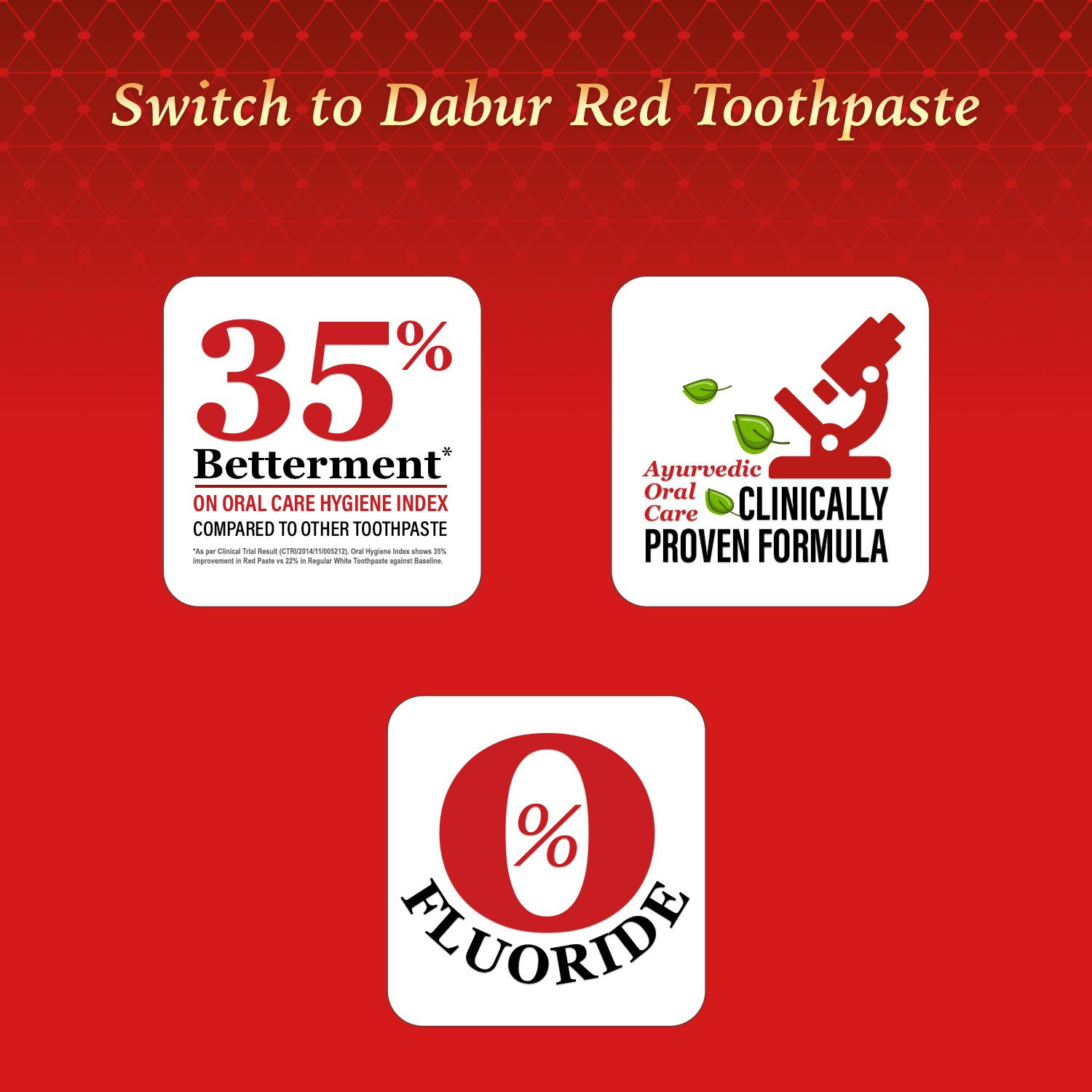 Image of Dabur Red Paste (Combo Pack- 175g x 4) |Complete Cavity Protection |13 Ayurvedic Herbs Toothpaste