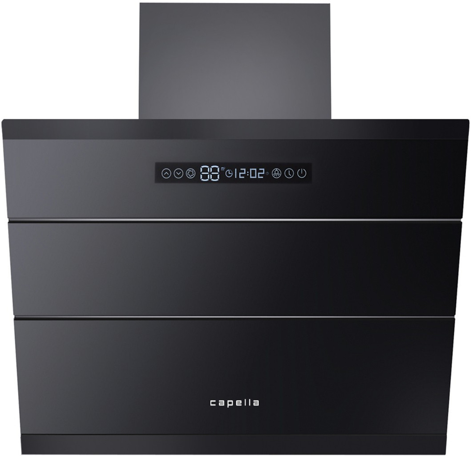 Capella Carlotta 60 Auto Clean Wall Mounted Chimney  (Black 1400 CMH