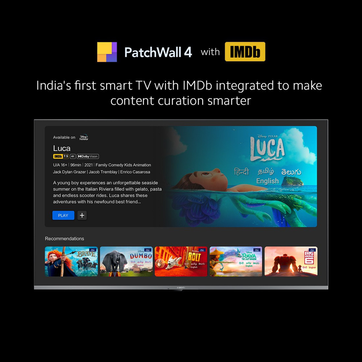 Image of XIAOMI by Mi 5X 125.7 cm (50 inch) Ultra HD (4K) LED Smart Android TV with 4K Dolby Vision | HDR10+ |,Dolby Atmos | Vivid Picture Engine 2 with Adaptive Brightness