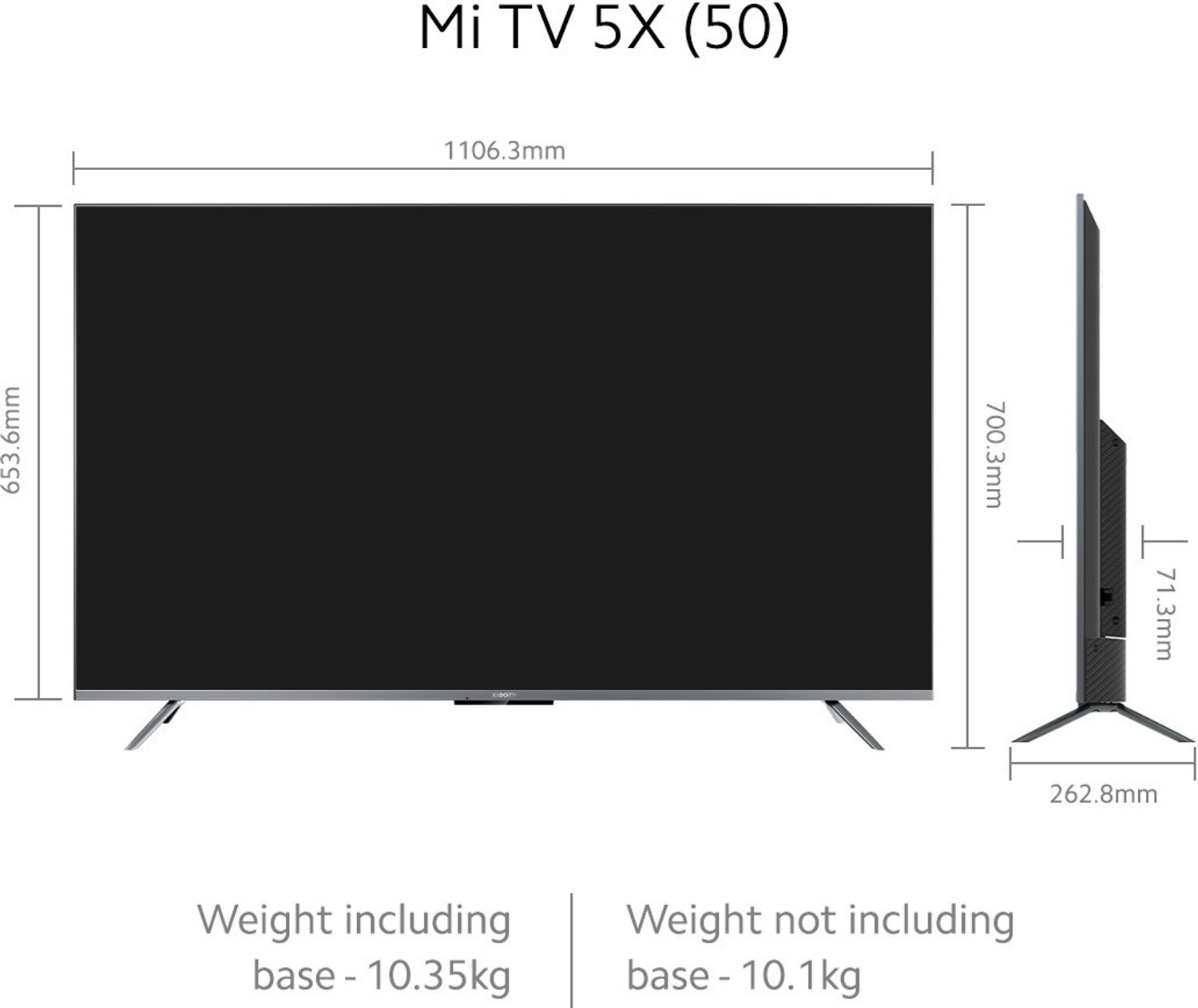 Image of XIAOMI by Mi 5X 125.7 cm (50 inch) Ultra HD (4K) LED Smart Android TV with 4K Dolby Vision | HDR10+ |,Dolby Atmos | Vivid Picture Engine 2 with Adaptive Brightness