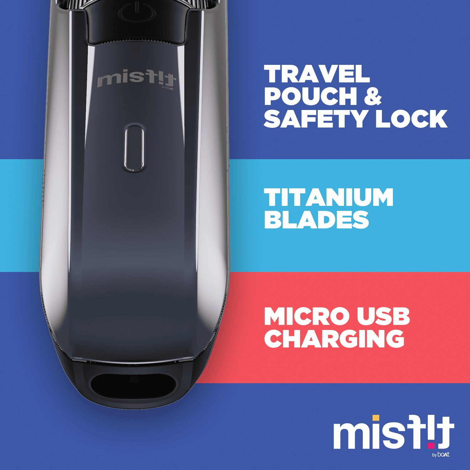 Image of Misfit by boAt T50 Trimmer 160 mins Runtime 40 Length Settings