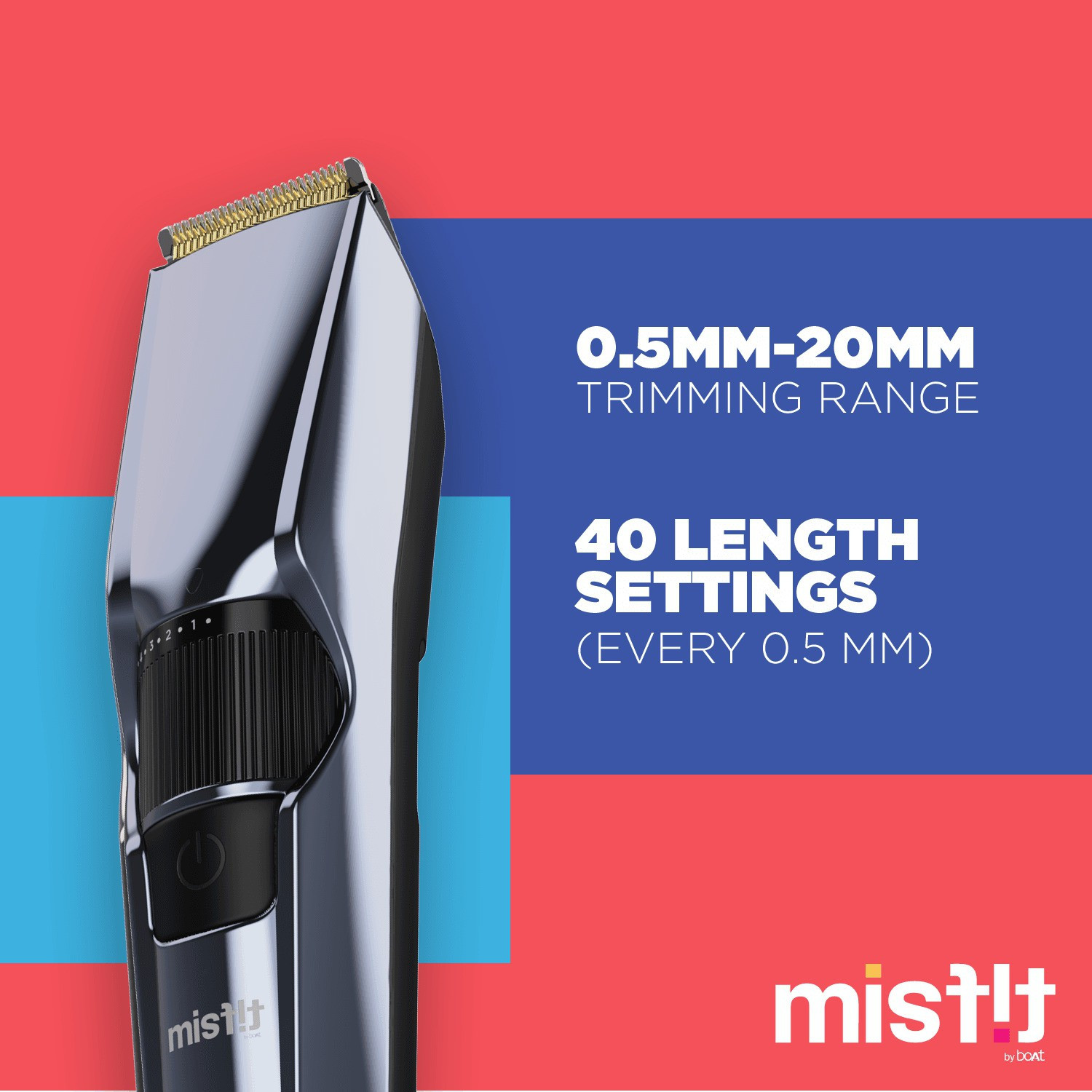 Image of Misfit by boAt T50 Trimmer 160 mins Runtime 40 Length Settings