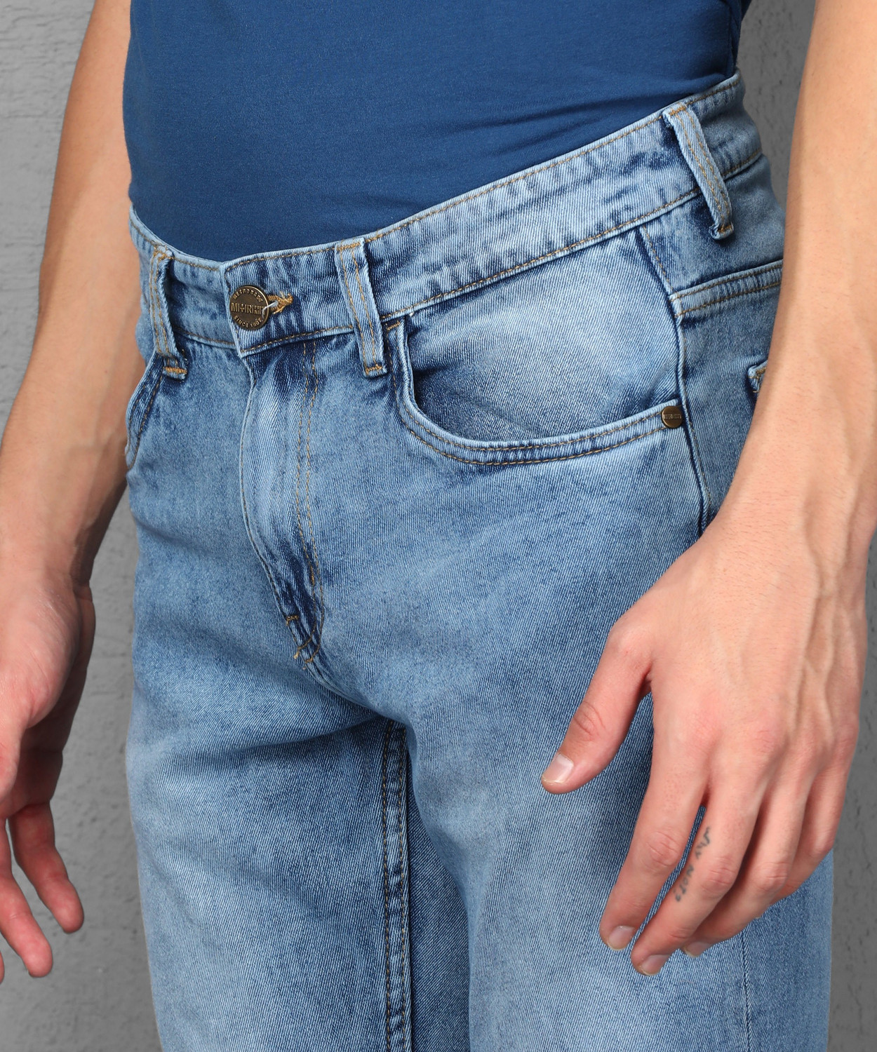 Image of METRONAUT by Flipkart Slim Men Dark Blue Jeans