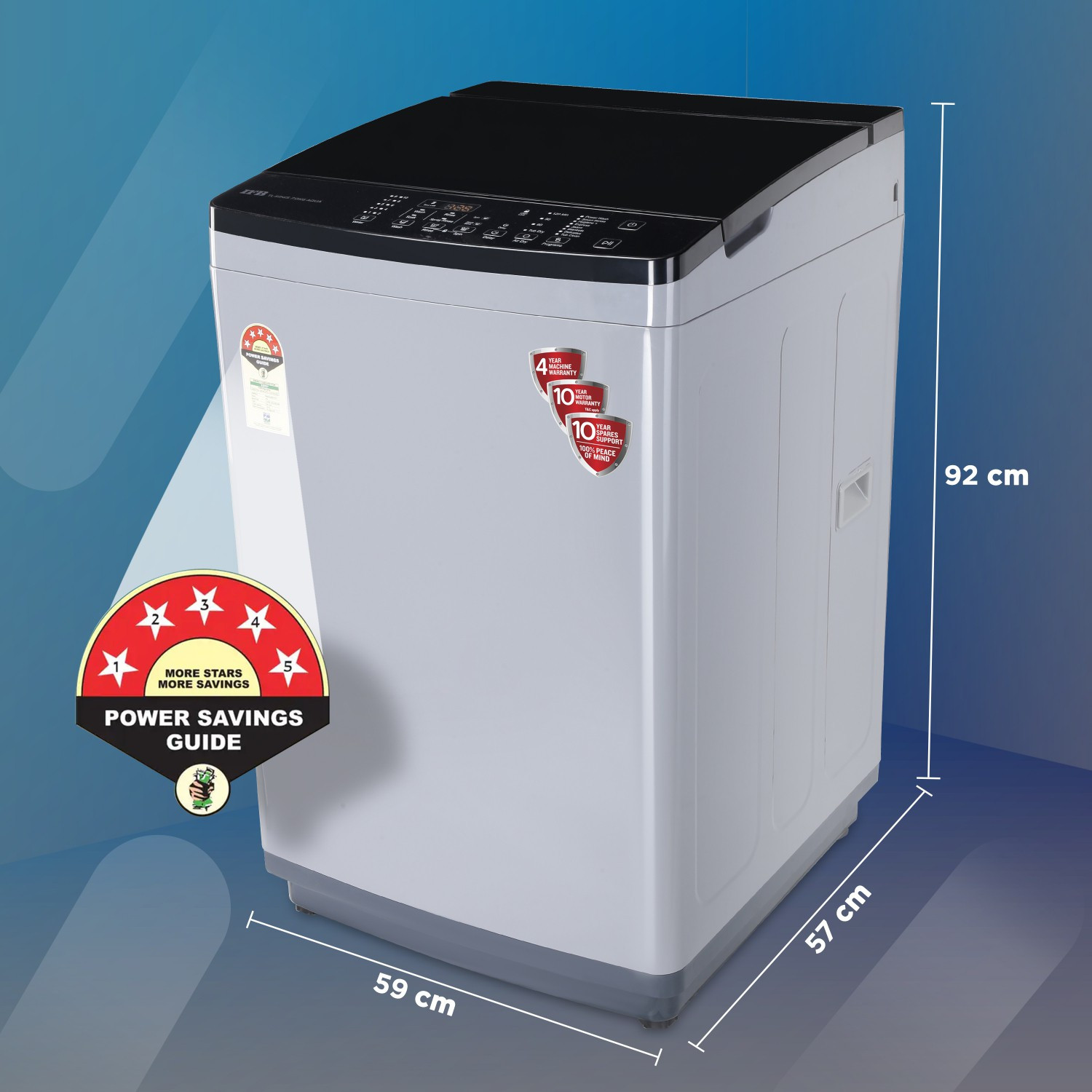 Image of IFB 7 kg Fully Automatic Top Load Washing Machine Grey