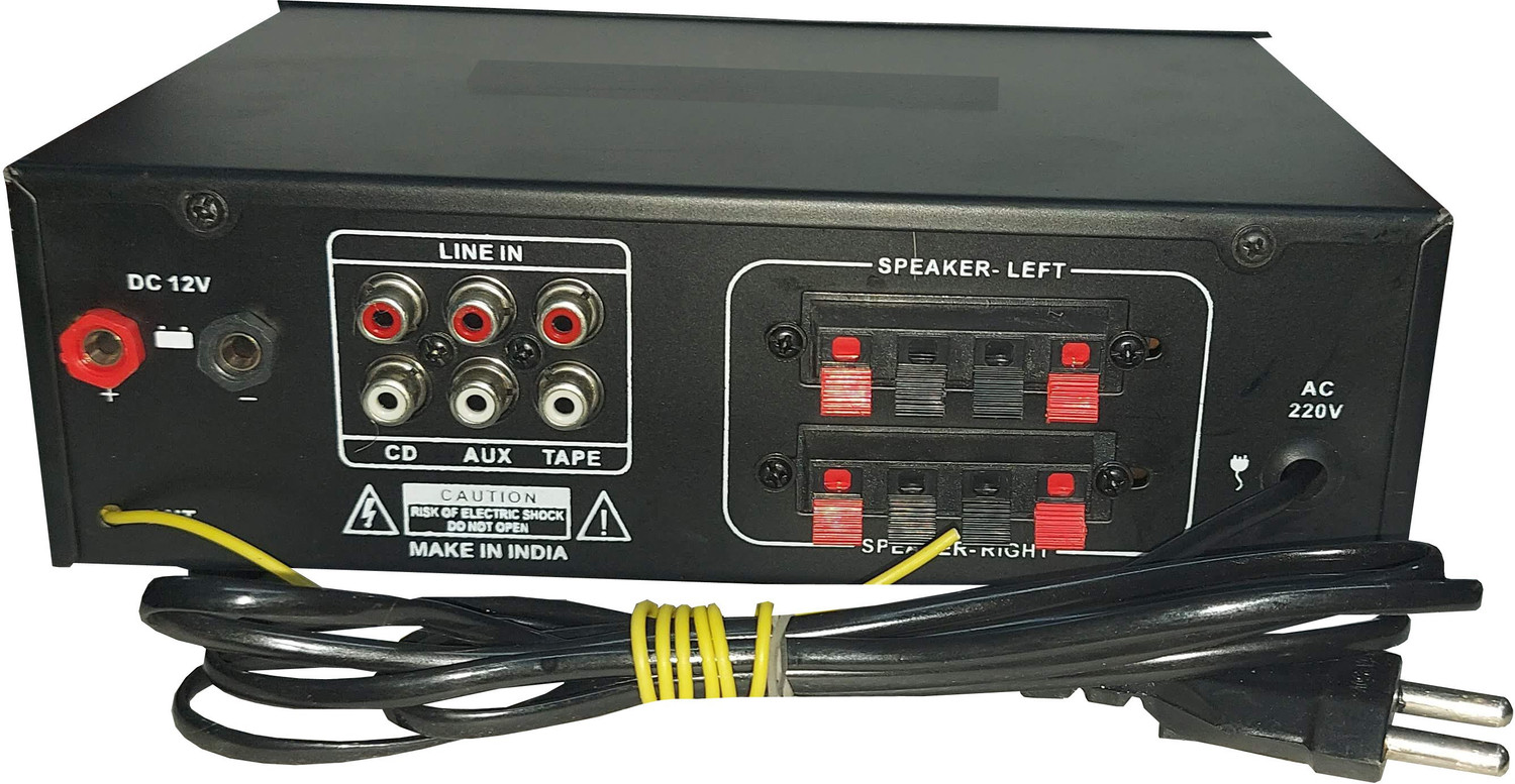 Image of KAXTANG OPTIPLEX DJ REMIX 1002 VERSION WITH BETTER SOUND QUALITY NEW SERIES DJ remix Amplifier Modify chasis Bluetooth Full Black Digital Stereo Amplifier BT / USB / /SD Card /FM /AUX 60 W AV Power Amplifier (Black) 60 W AV Power Amplifier (Black) 160 W AV Power Amplifier