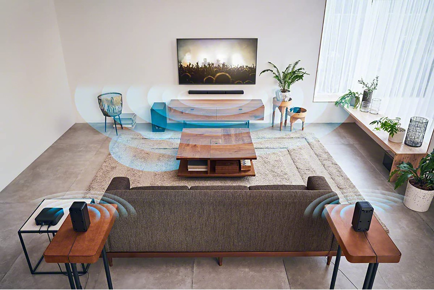 Image of SONY HT-S40R 5.1ch Home Theatre with Dolby Digital, Subwoofer, Rear Speakers, 600 W Bluetooth Soundbar