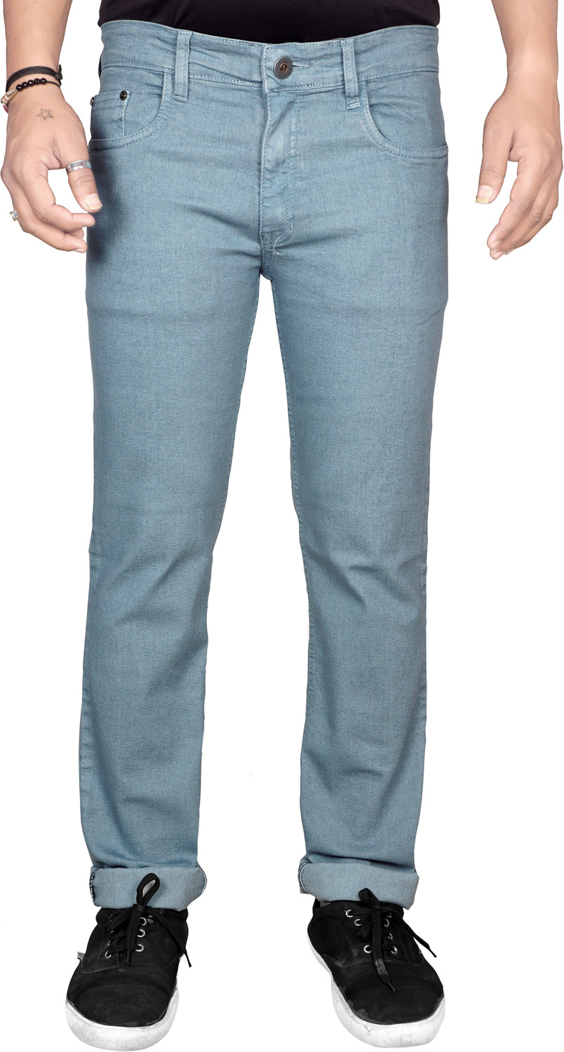 Image of JUST BLACK Men Regular Mid Rise Grey Jeans