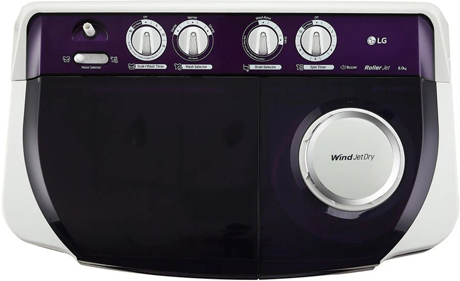 Image of LG 8.5 kg Semi Automatic Top Load Washing Machine Purple