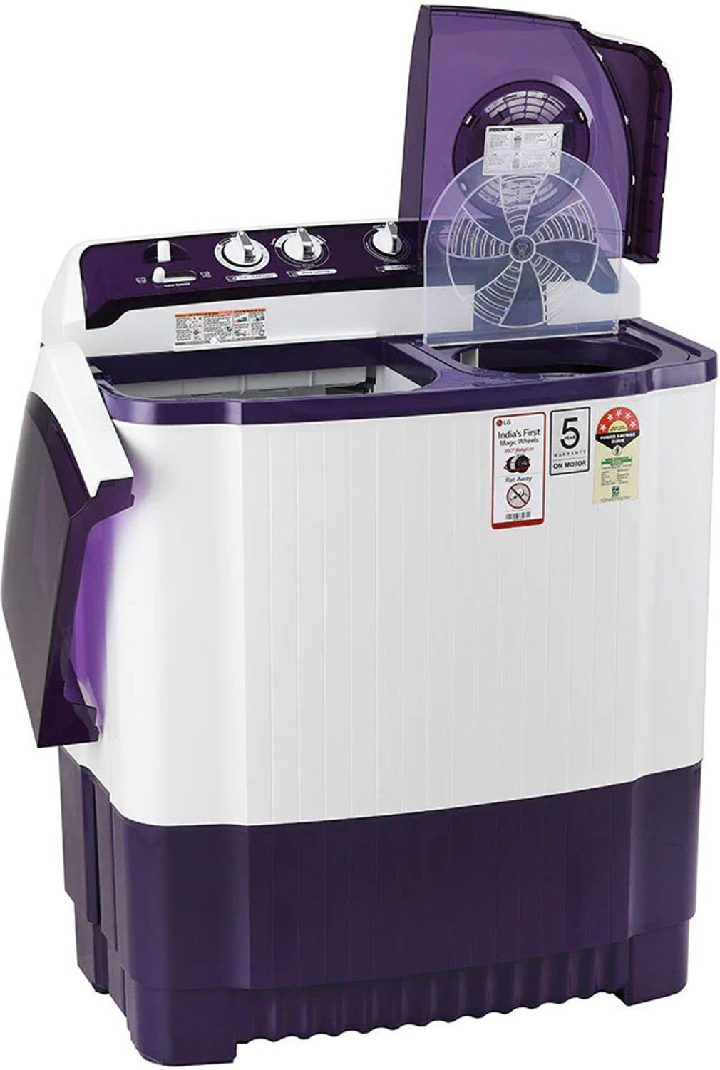 Image of LG 8.5 kg Semi Automatic Top Load Washing Machine Purple