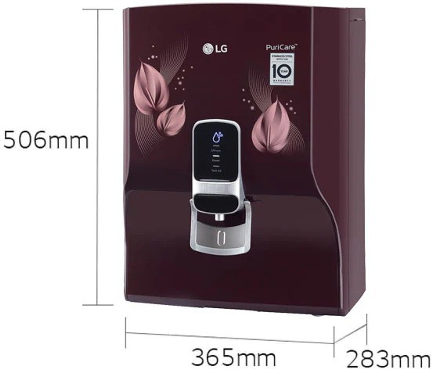 Image of LG WW174NPC 8 L RO + UV + MB Water Purifier