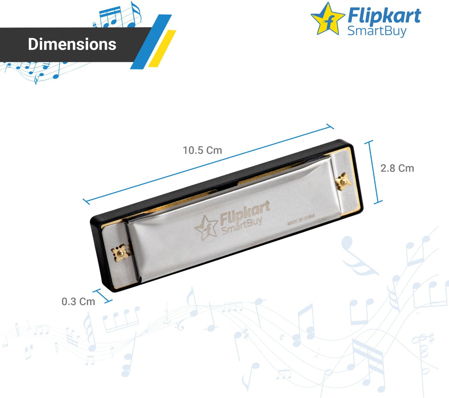 Image of Flipkart SmartBuy Mouth Organ 10 Holes, 20 Tunes
