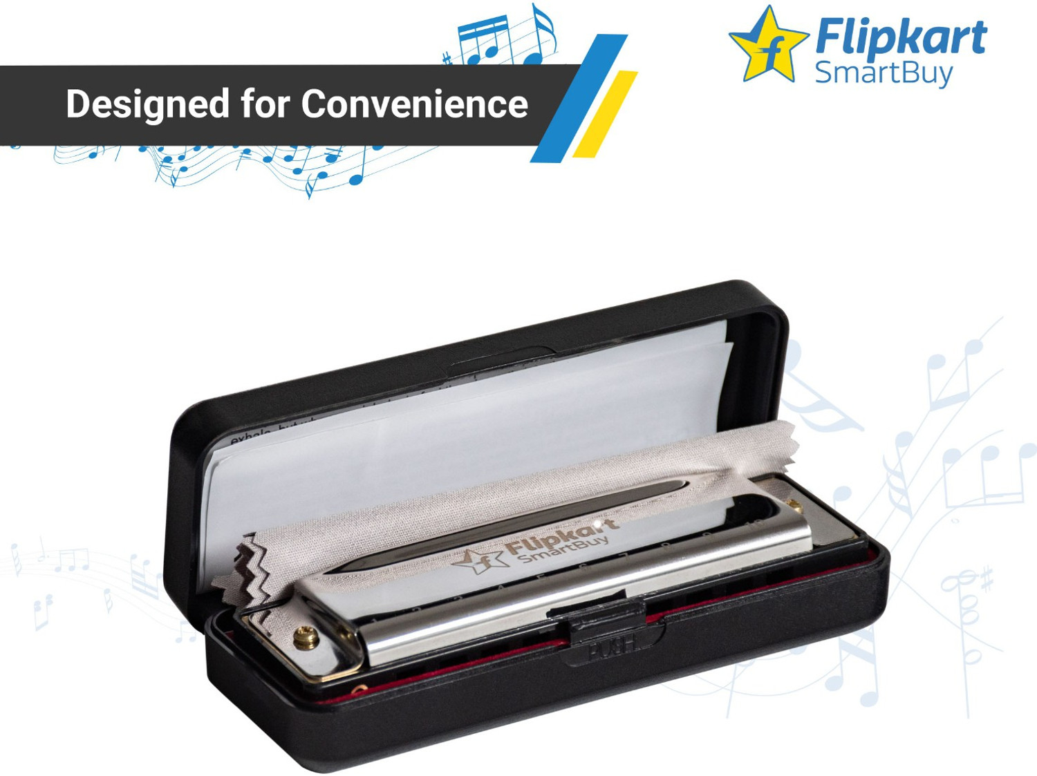 Image of Flipkart SmartBuy Mouth Organ 10 Holes, 20 Tunes