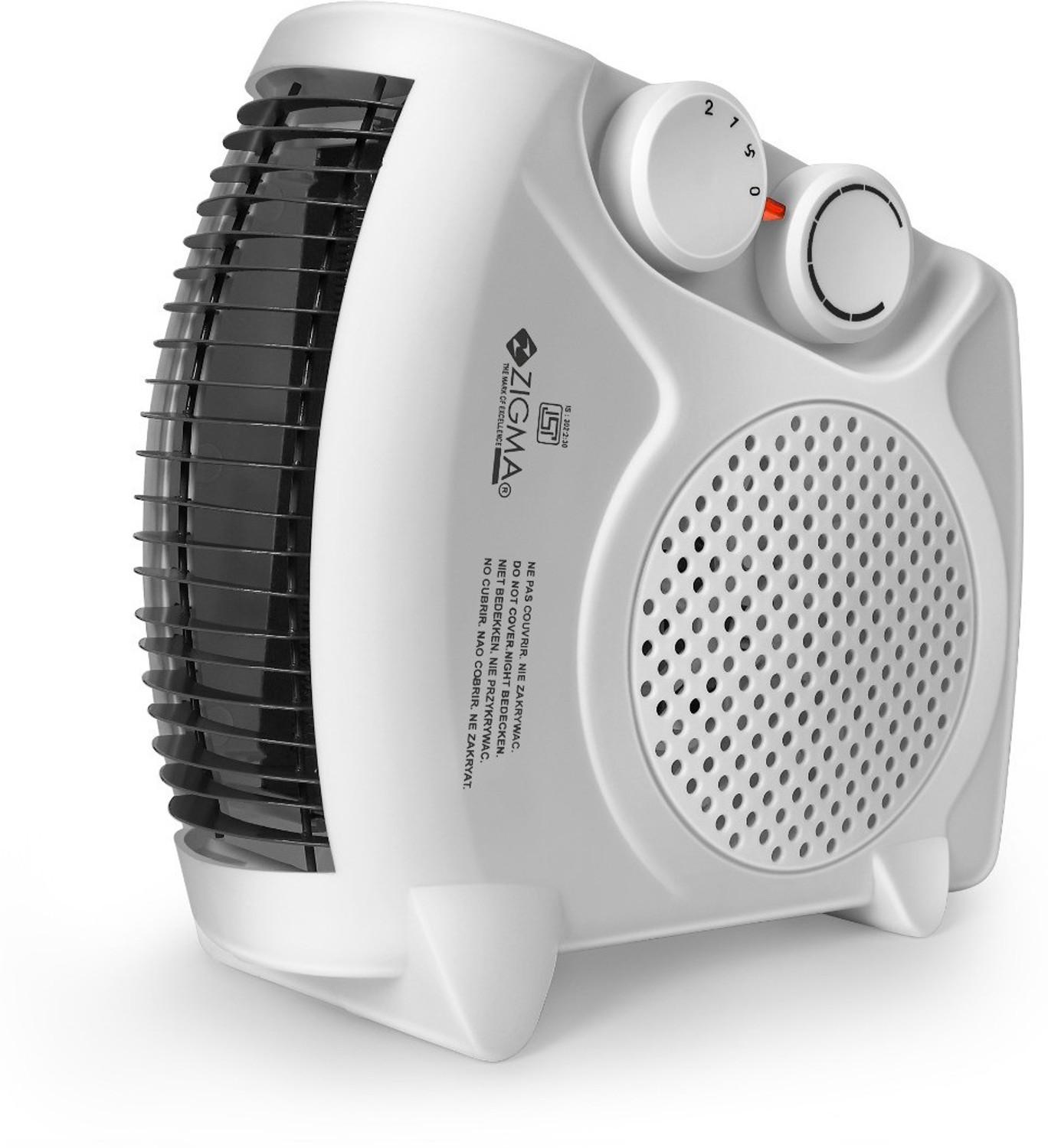 Image of zigma Quite Performance Smart Heat Convector Portable Fan Room Heater - 400 Watt Fan Room Heater