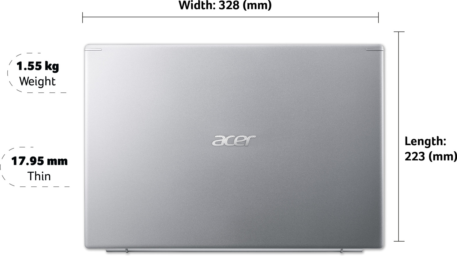 Image of Acer Aspire 5 Intel Core i3 11th Gen 1115G4 - (8 GB /1 TB HDD /Windows 11 Home) A514-54 Thin and Light Laptop