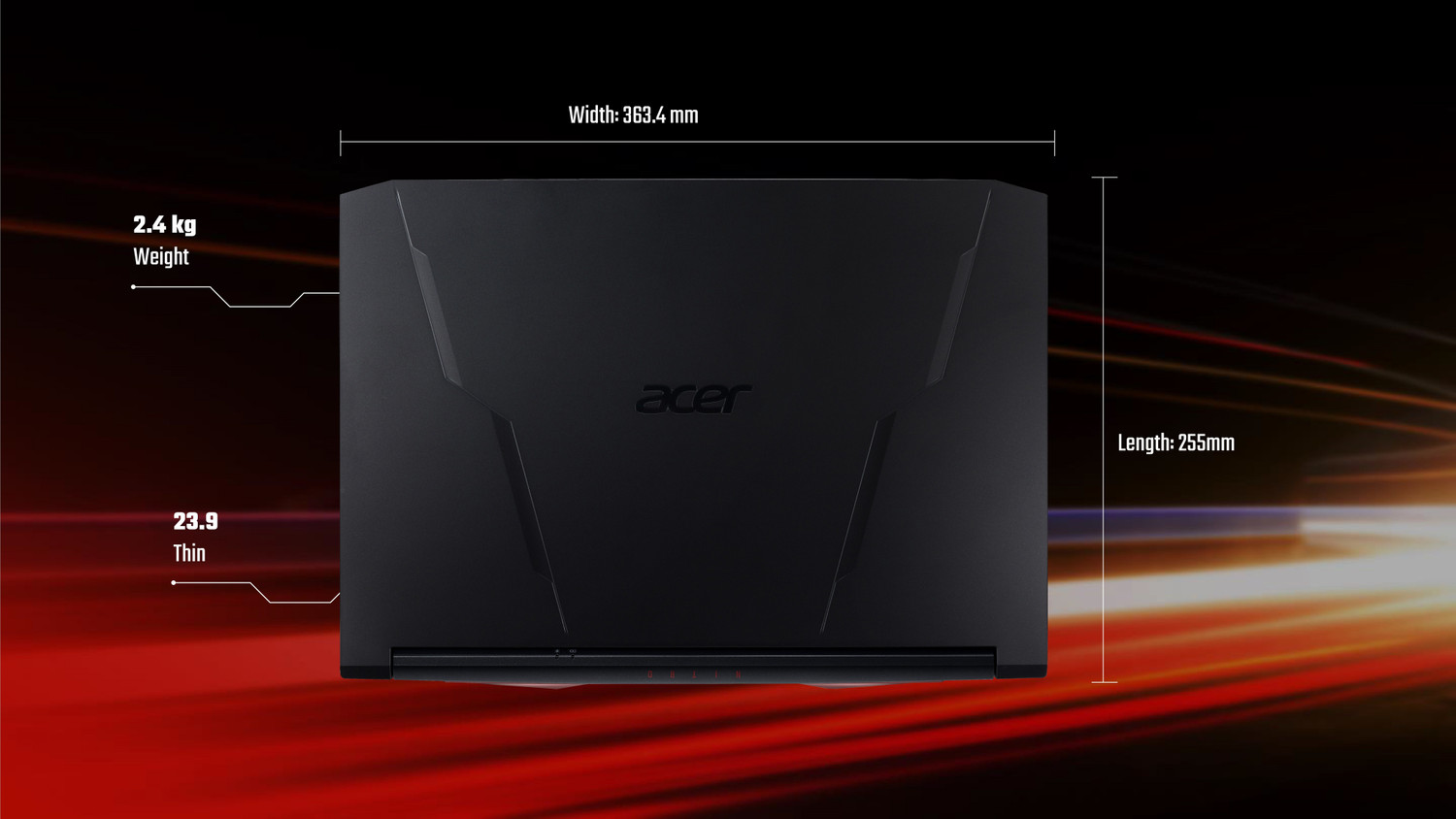Image of Acer Nitro 5 AMD Ryzen 5 Hexa Core 5600H - (16 GB /1 TB HDD /256 GB SSD /Windows 10 Home /6 GB Graphics /NVIDIA GeForce RTX 3060 /144 Hz) AN515-45-R3TC Gaming Laptop