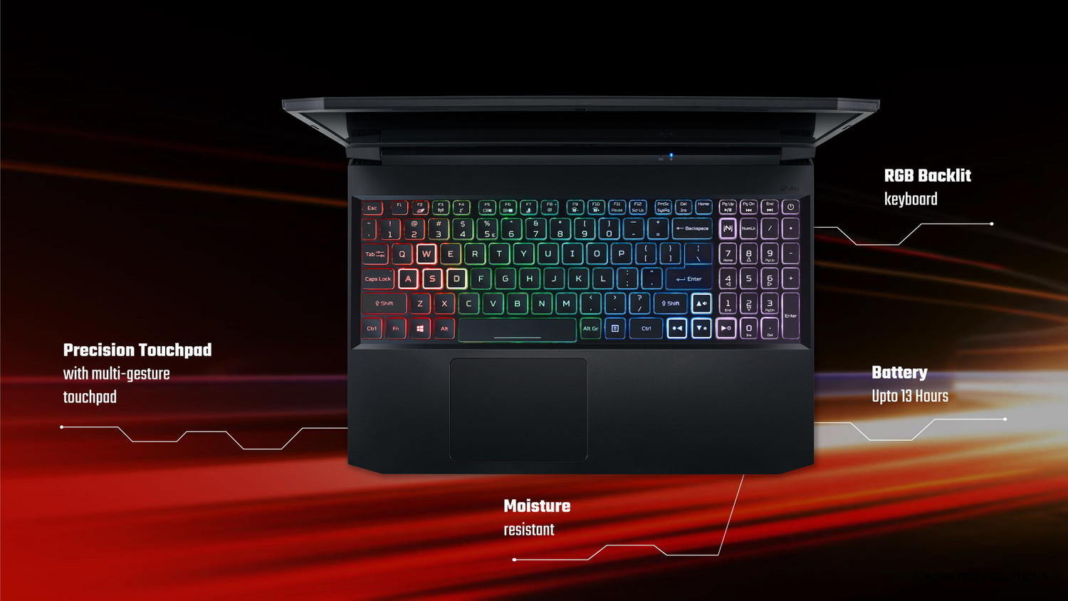 Image of Acer Nitro 5 AMD Ryzen 5 Hexa Core 5600H - (16 GB /1 TB HDD /256 GB SSD /Windows 10 Home /6 GB Graphics /NVIDIA GeForce RTX 3060 /144 Hz) AN515-45-R3TC Gaming Laptop