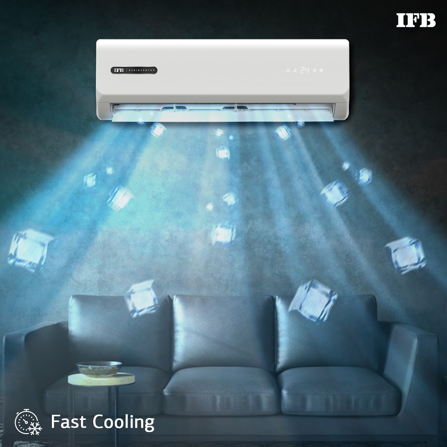 Image of IFB 1.5 Ton 3 Star Split Dual Inverter AC - White (IACI183F3G3C, Copper Condenser)