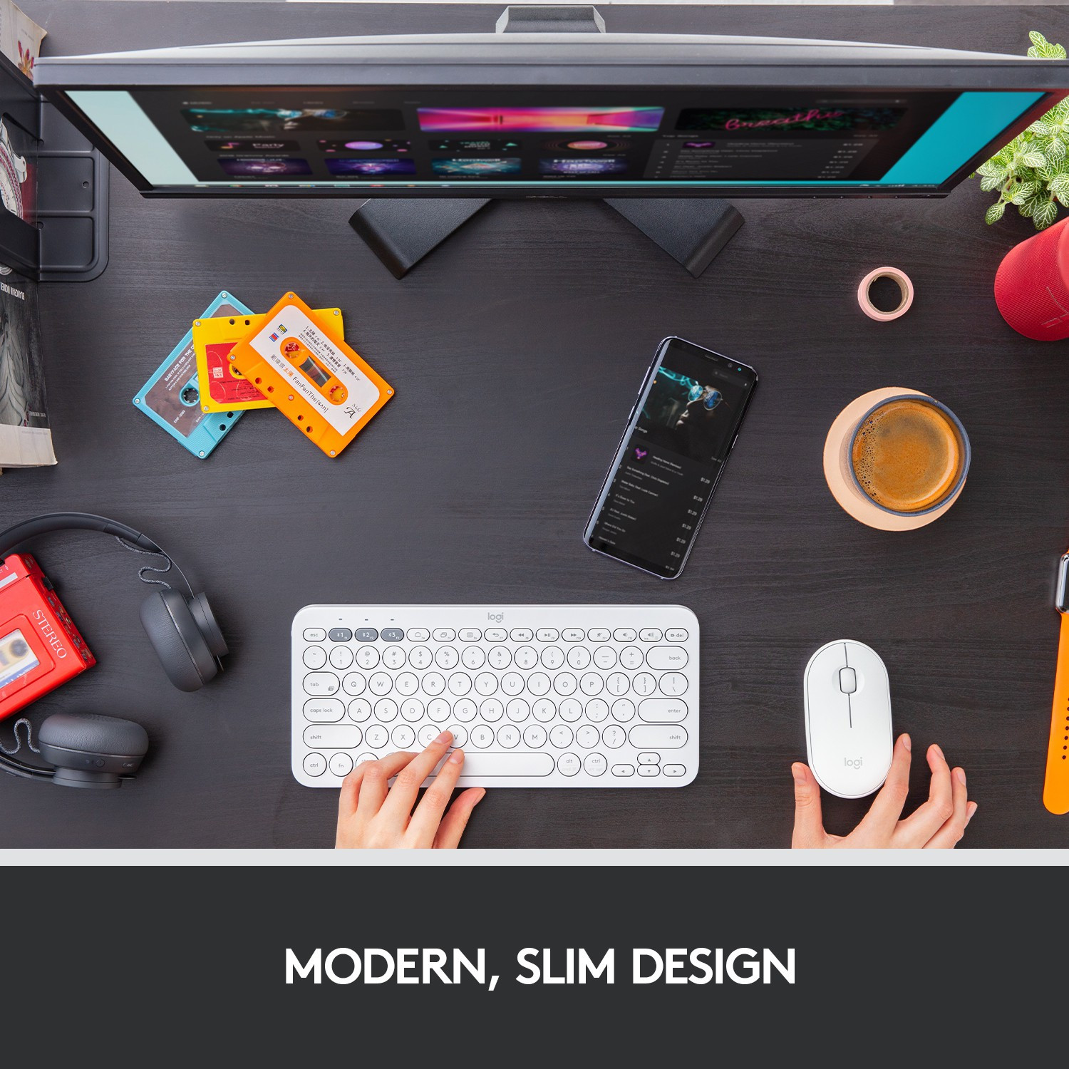 Image of Logitech Pebble M350 / Silent Buttons, Bluetooth or USB (Multi-Device Connectivity) Wireless Ambidextrous Optical Mouse