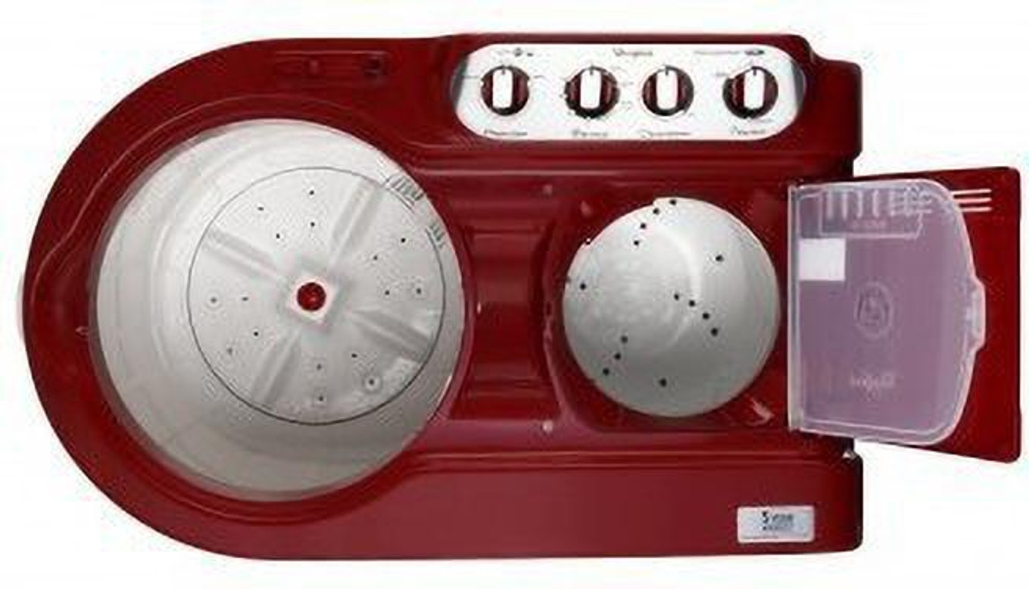 Image of Whirlpool 8 kg 5 Star, Supersoak Technology Semi Automatic Top Load Washing Machine Red