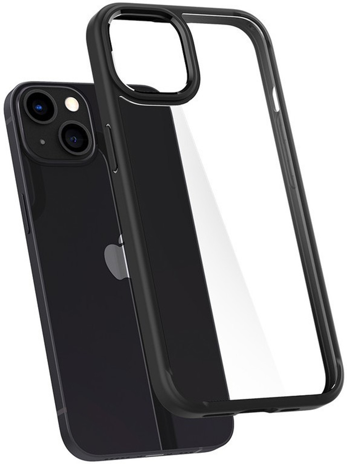 Spigen Ultra Hybrid Back Cover for APPLE iPhone 13 (Black, Flexible