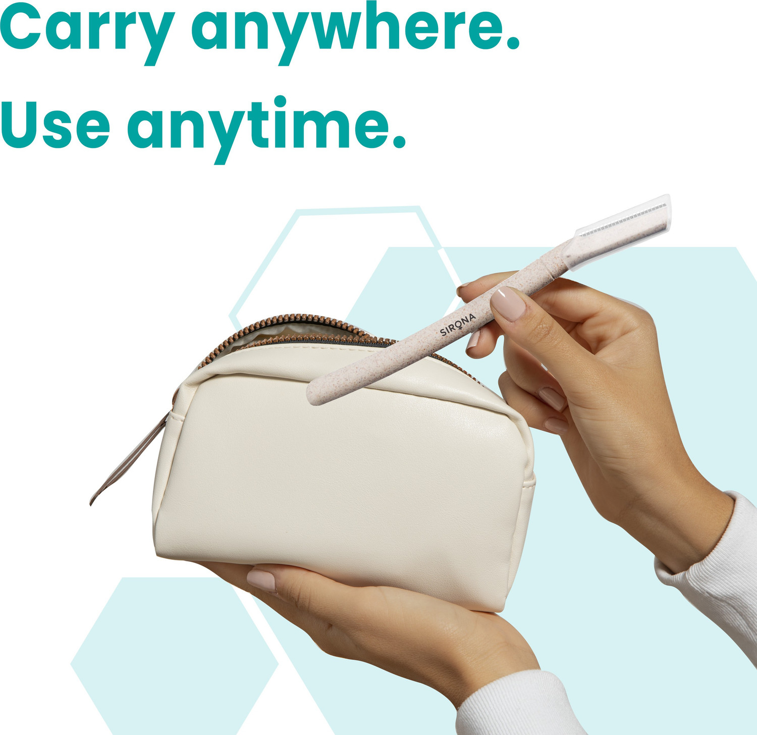 Image of SIRONA Blink & Glow Reusable Eyebrow & Face Razor for Women, Women