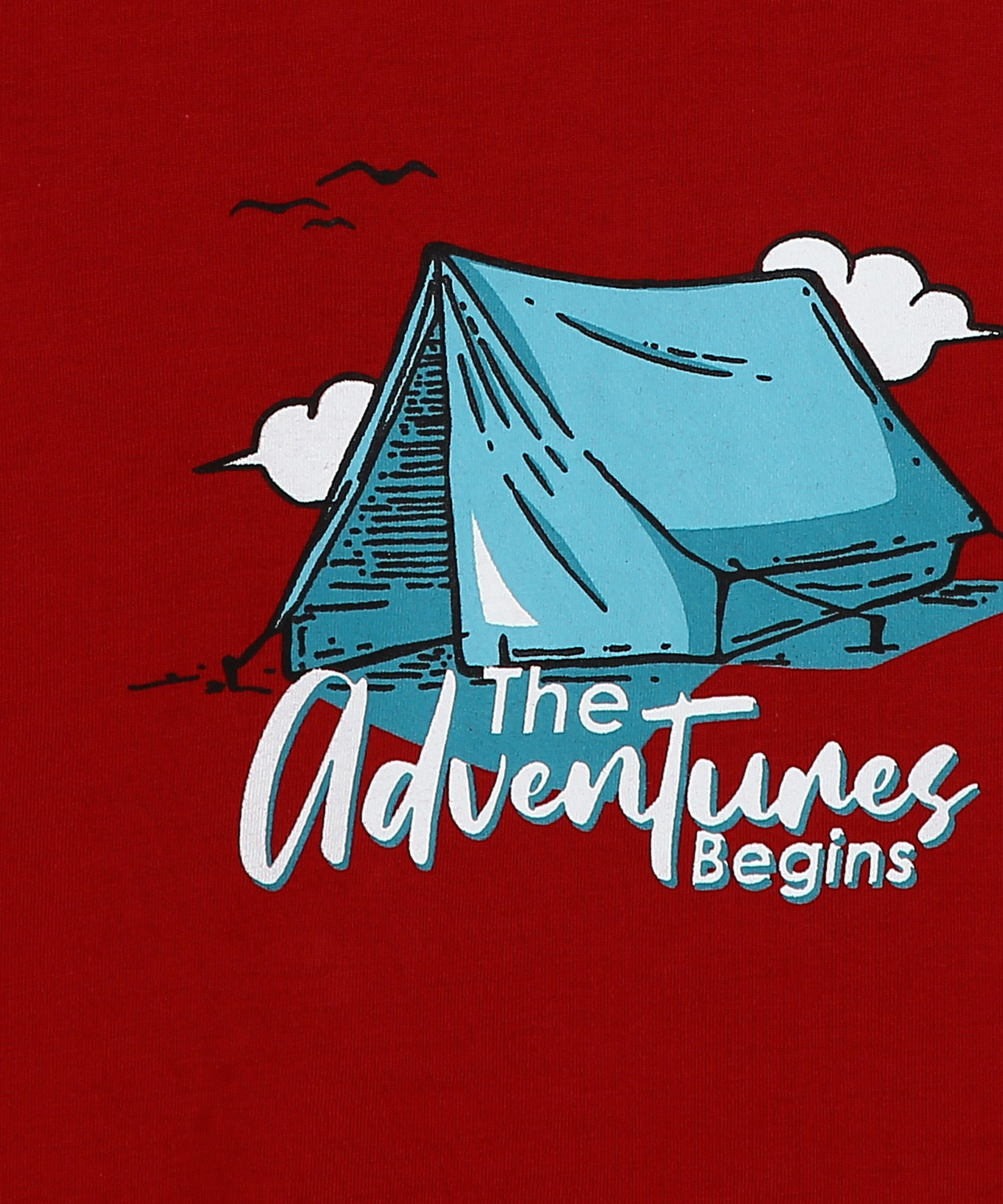 Image of Miss & Chief Boys Graphic Print Pure Cotton Regular T Shirt