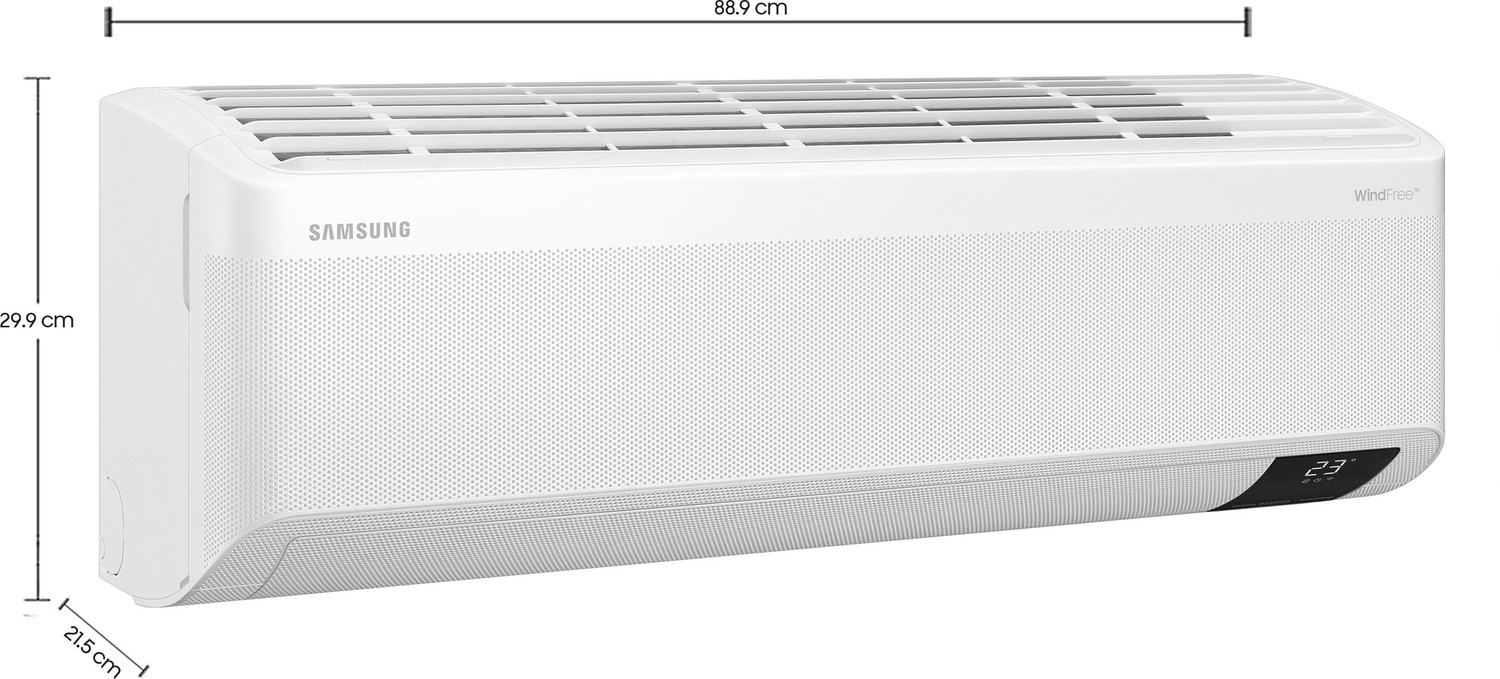 Image of SAMSUNG Windfree 1.5 Ton 4 Star Split Inverter AC - White (AR18AY4AFWKNNA /AR18AY4AFWKXNA /AR18AY4AFWK, Copper Condenser)