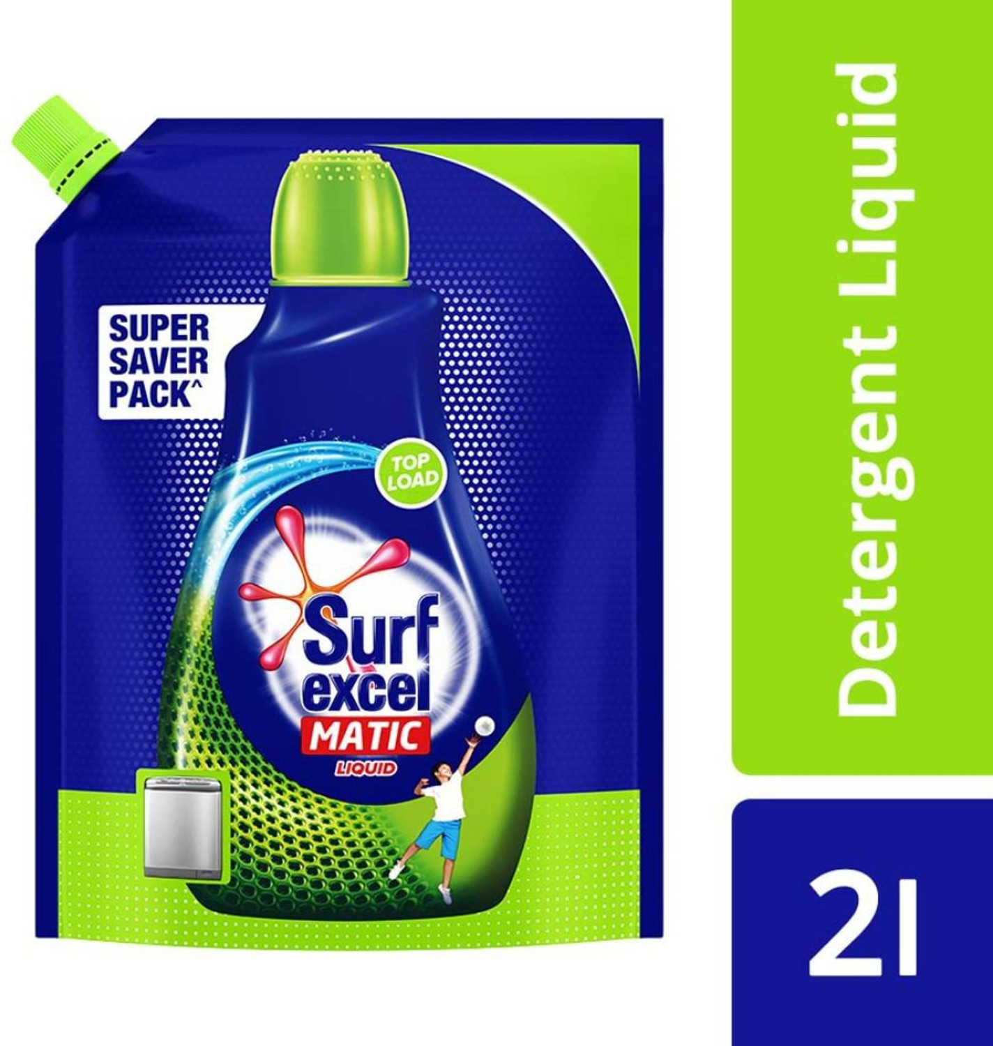 Image of Surf excel Matic Top Load | Liquid Detergent | 2L Refill pouch | Remove Stains Fresh Liquid Detergent