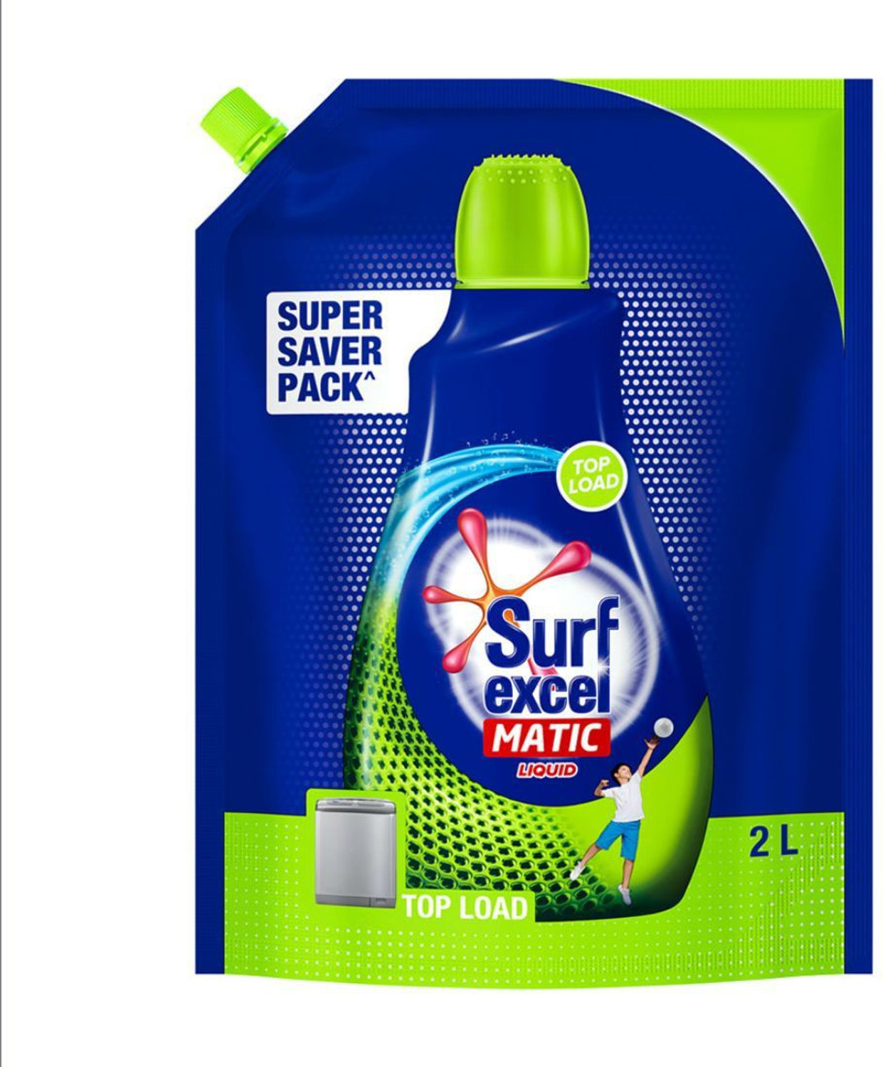 Image of Surf excel Matic Top Load | Liquid Detergent | 2L Refill pouch | Remove Stains Fresh Liquid Detergent